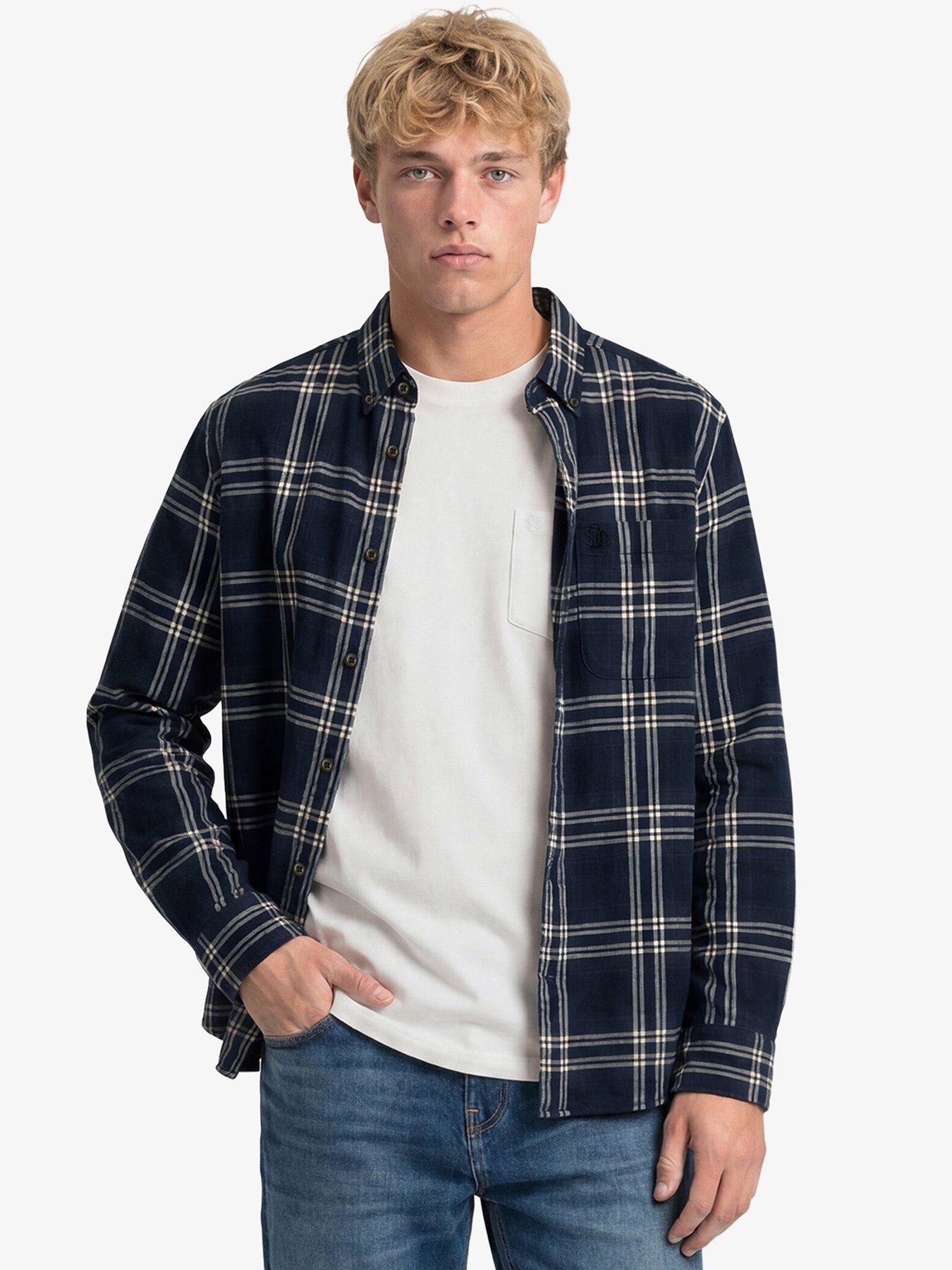 Superdry Men's Navy Window Check Cotton Lumberjack Shirt - Image 3