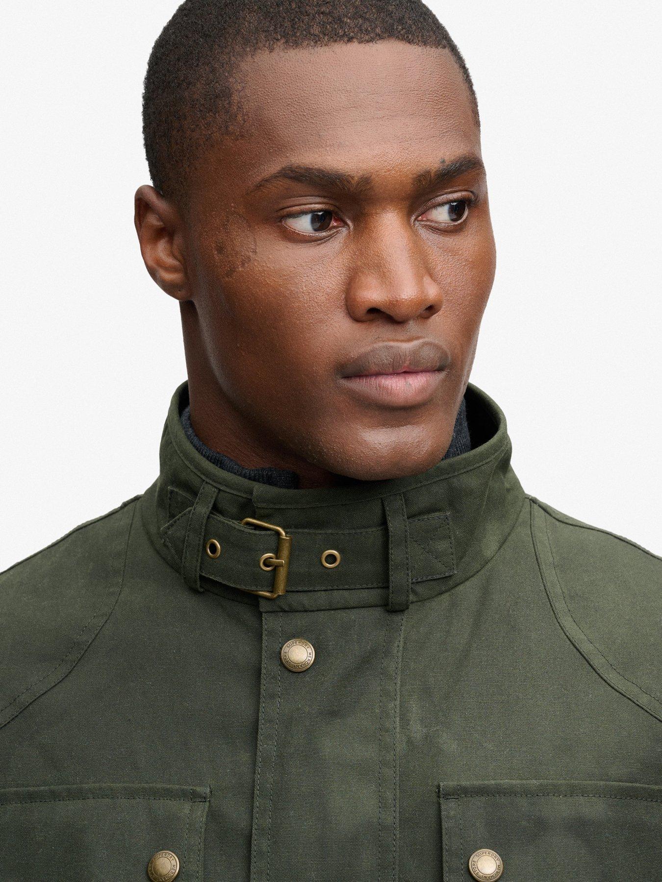 Image 3 of 7 of Superdry Mens Wax Racer Multiple Pocket Jacket - Green