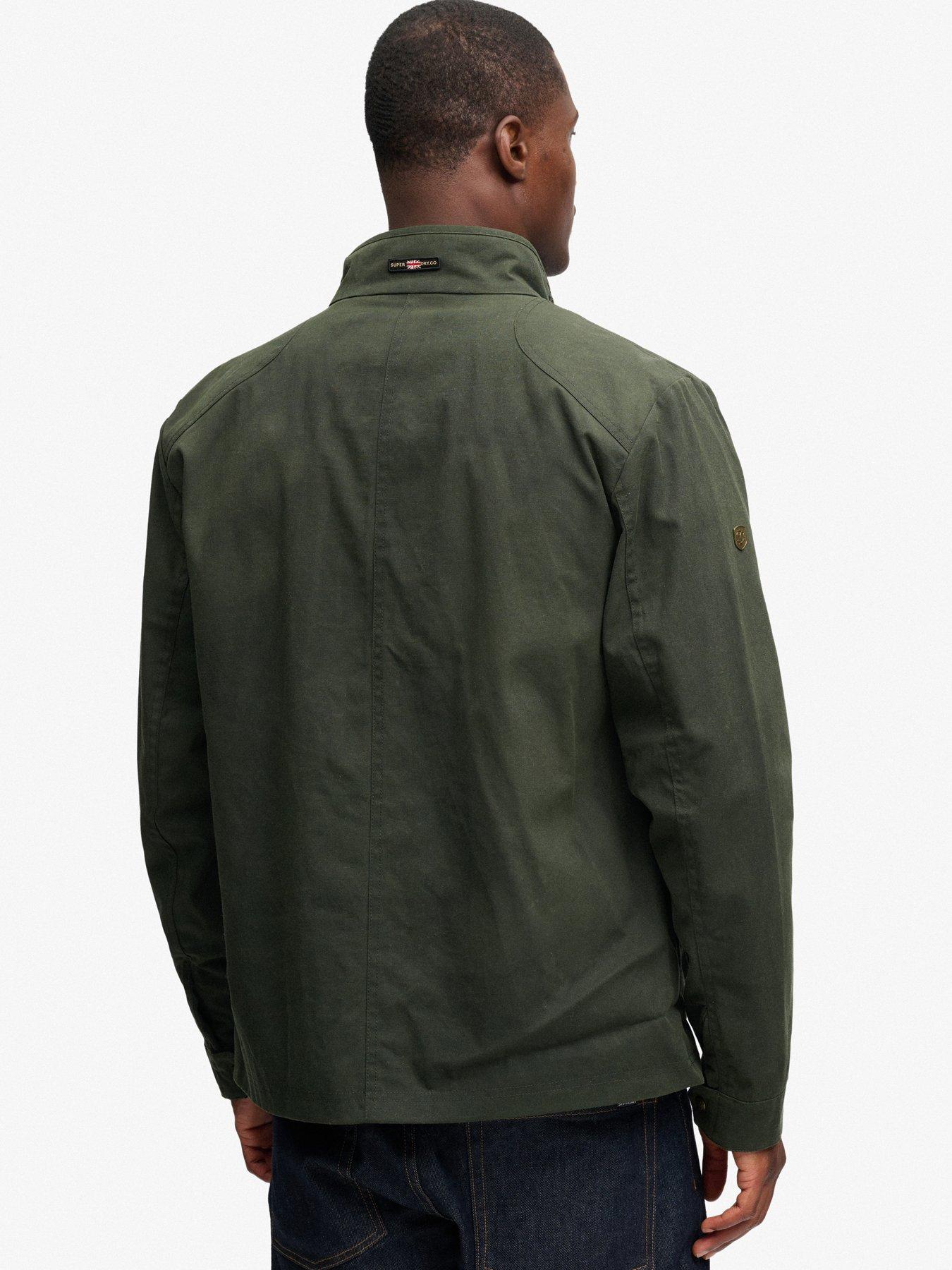 Image 6 of 7 of Superdry Mens Wax Racer Multiple Pocket Jacket - Green