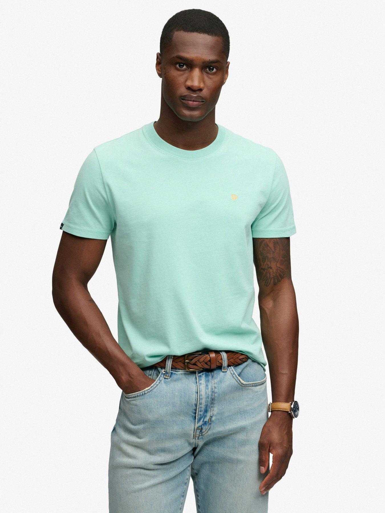 Superdry SD &Co Logo Embroidered T-Shirt, Light Green, Size S, Men