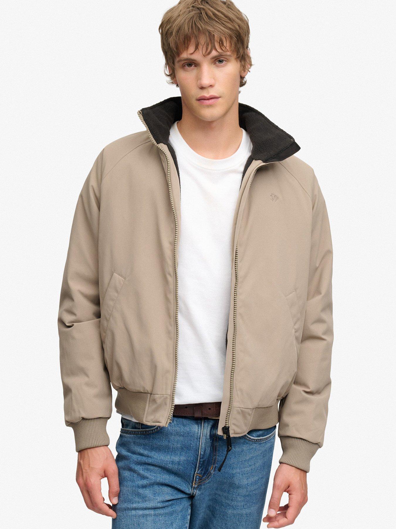 Superdry City Fleece Lined Jacket, Brown, Size Xl, Men