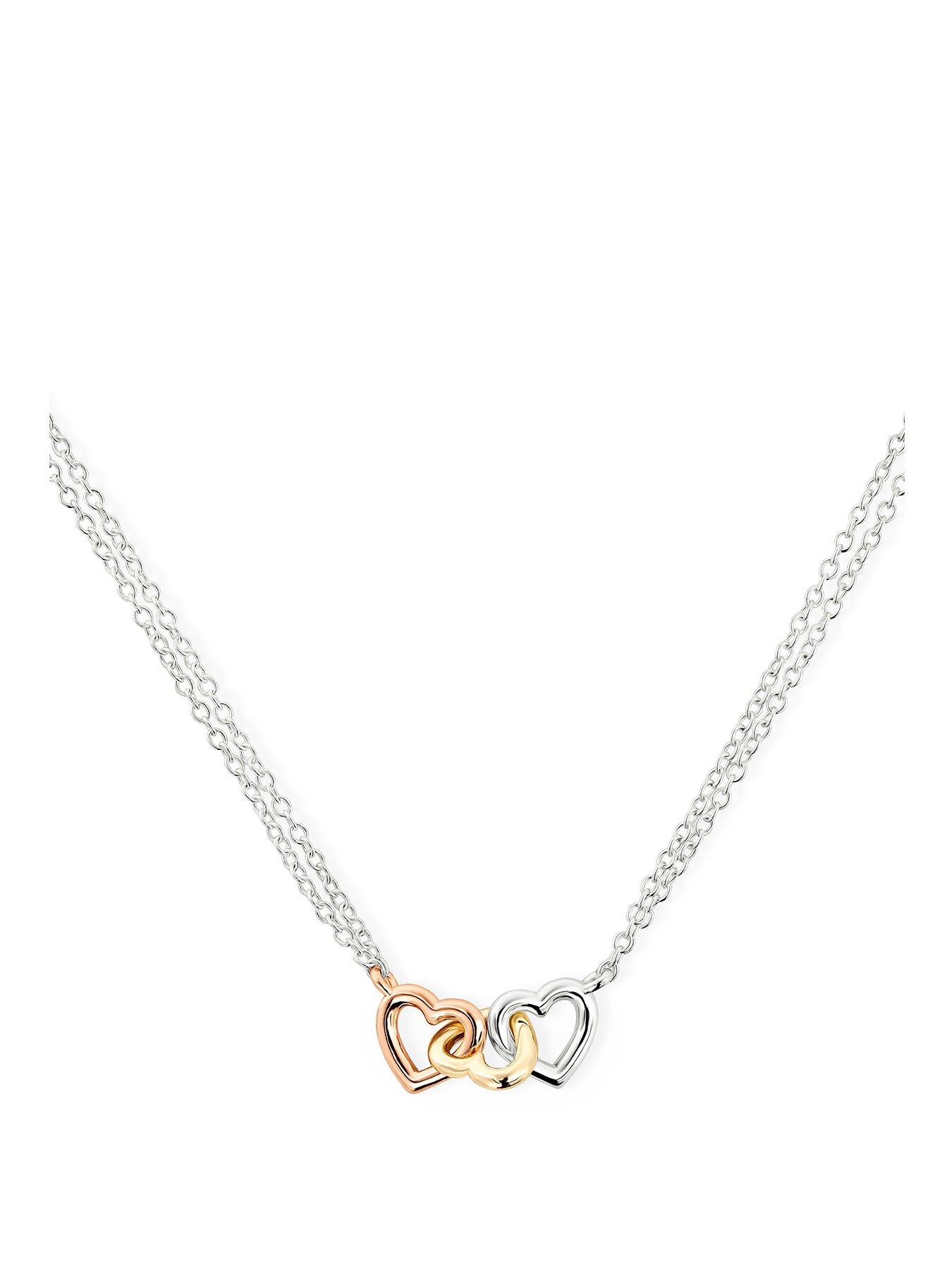 Radley Triple plated heart charm necklace