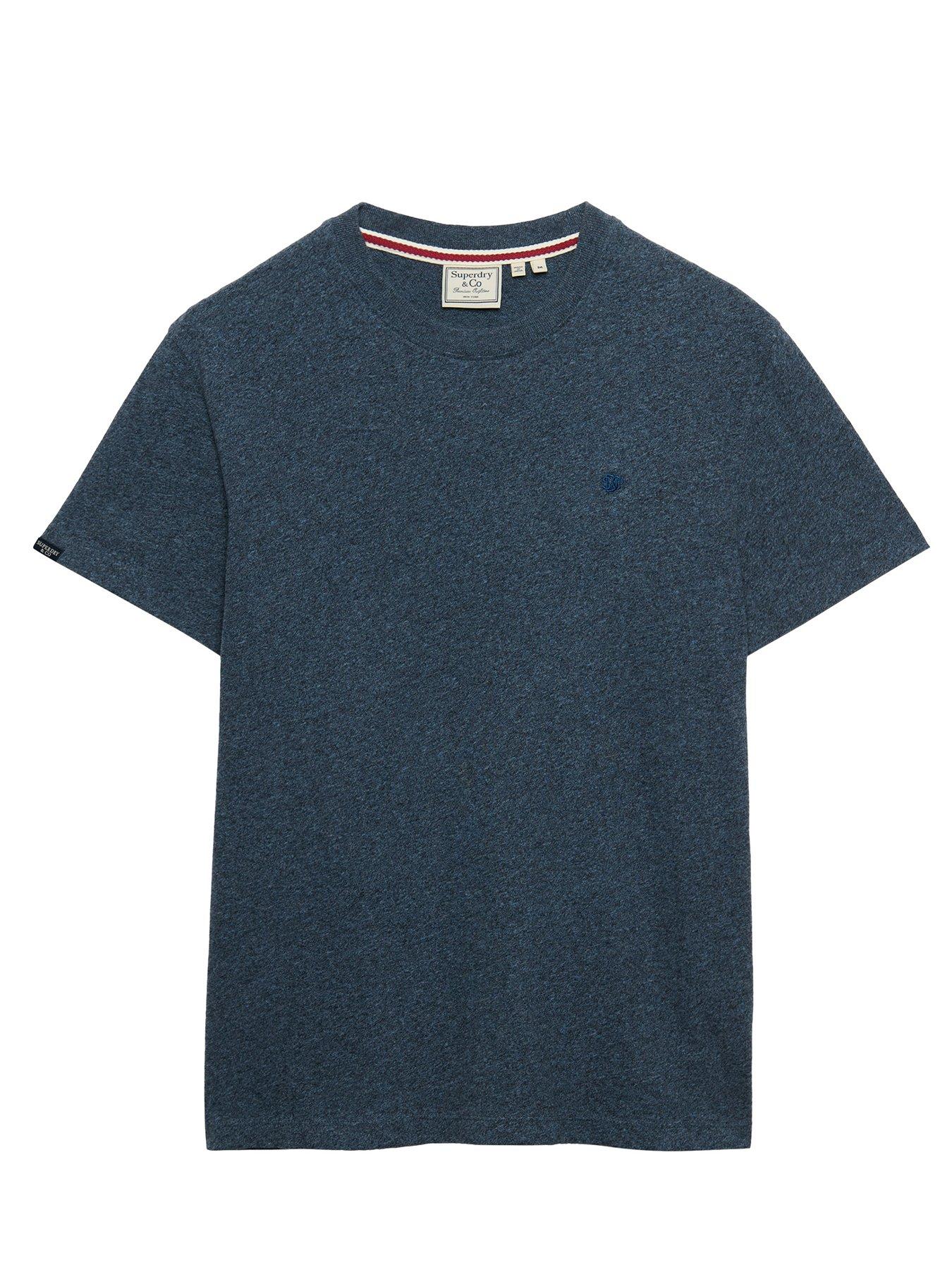Image 5 of 6 of Superdry Men's Essential SDCO Embroidered Logo Crew Neck T-Shirt - Blue