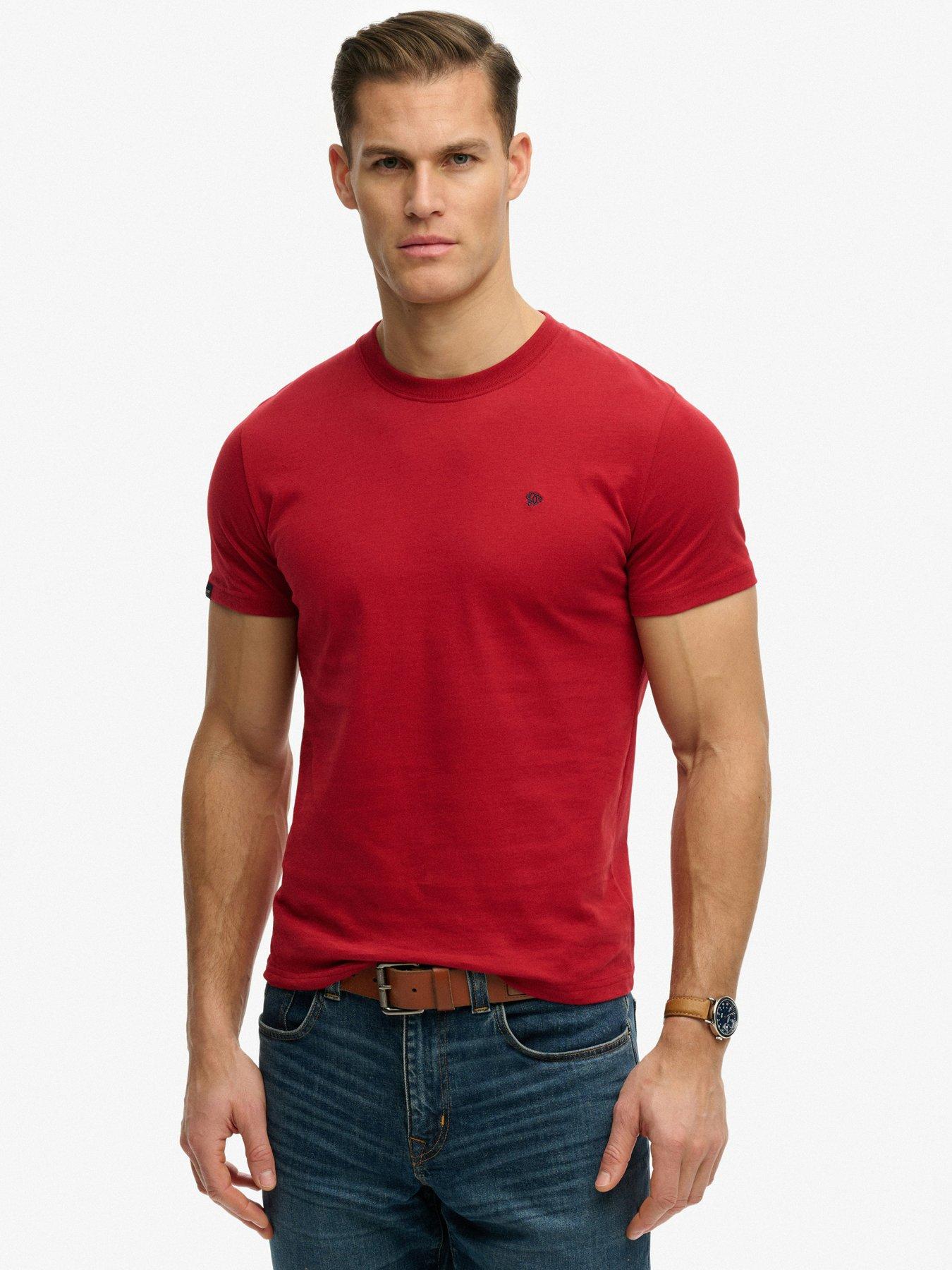 Superdry SD & Co Logo Embroidered T-Shirt - Red