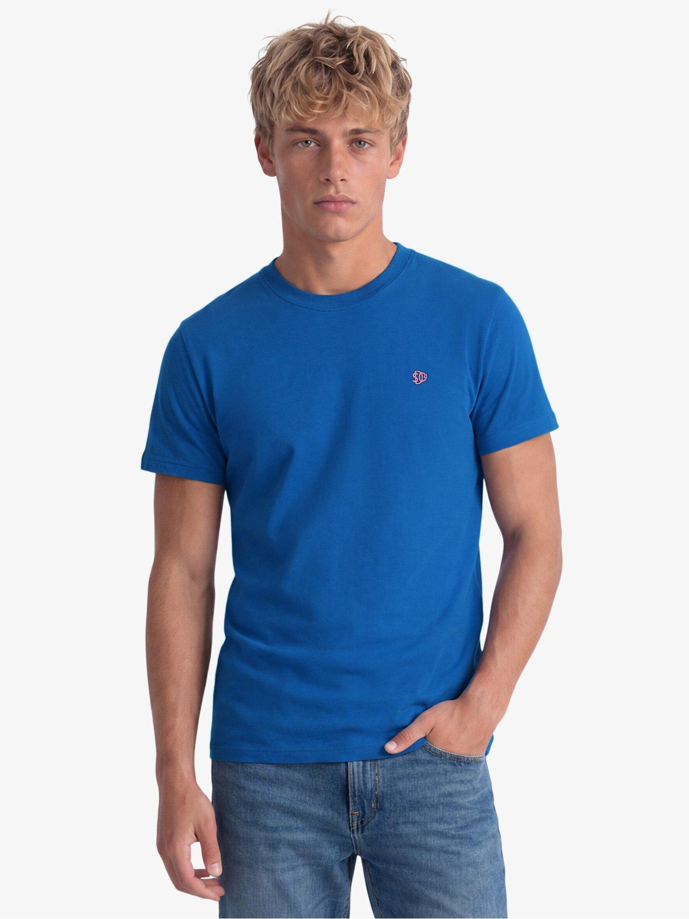Superdry Sd &Co Logo Embroidered T-Shirt - Blue