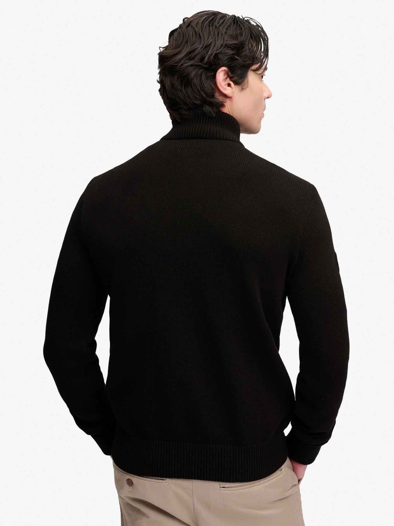 Image 5 of 7 of Superdry Superdry Cardigan Hybrid Jacket - Black