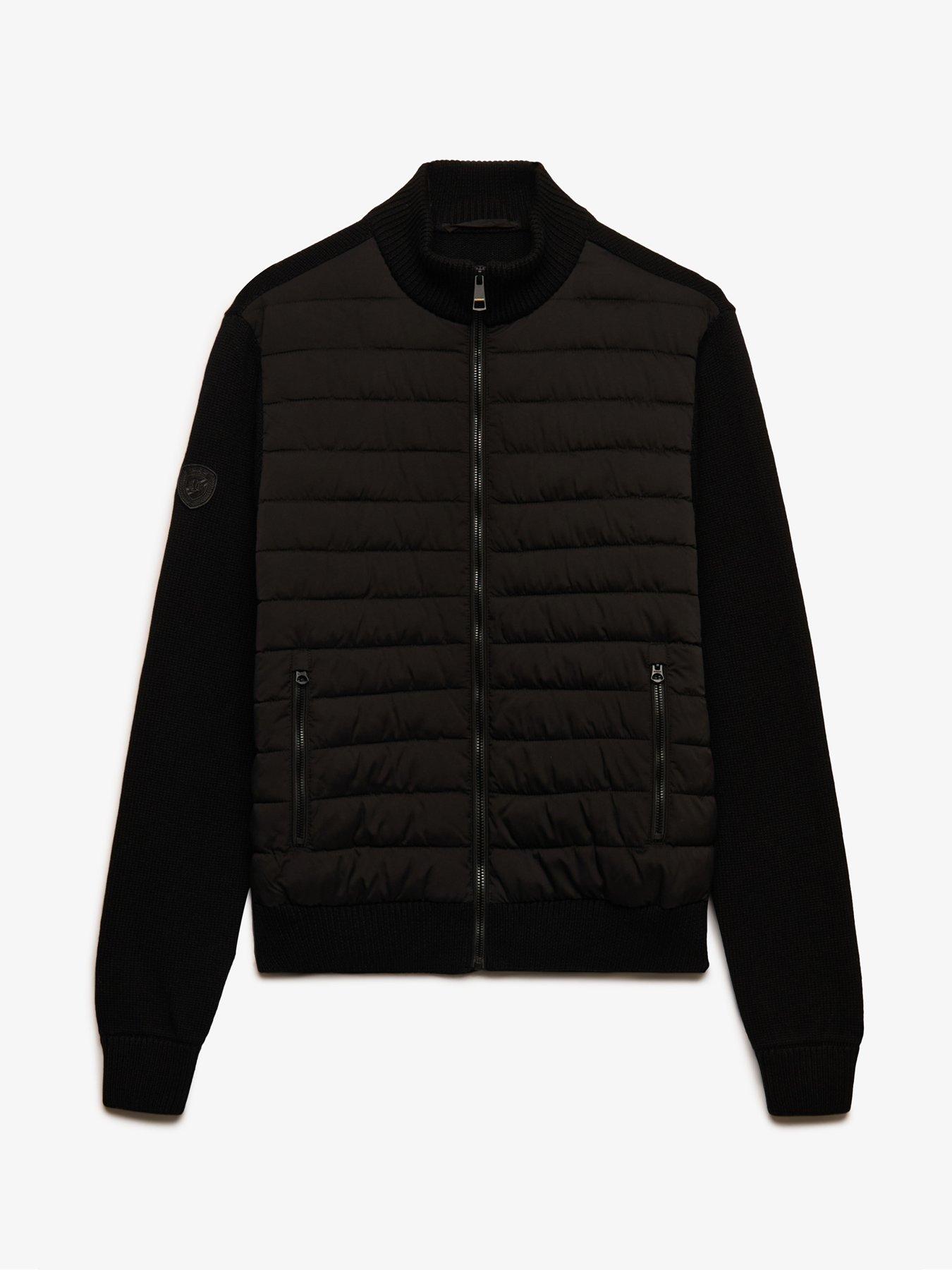 Image 7 of 7 of Superdry Superdry Cardigan Hybrid Jacket - Black