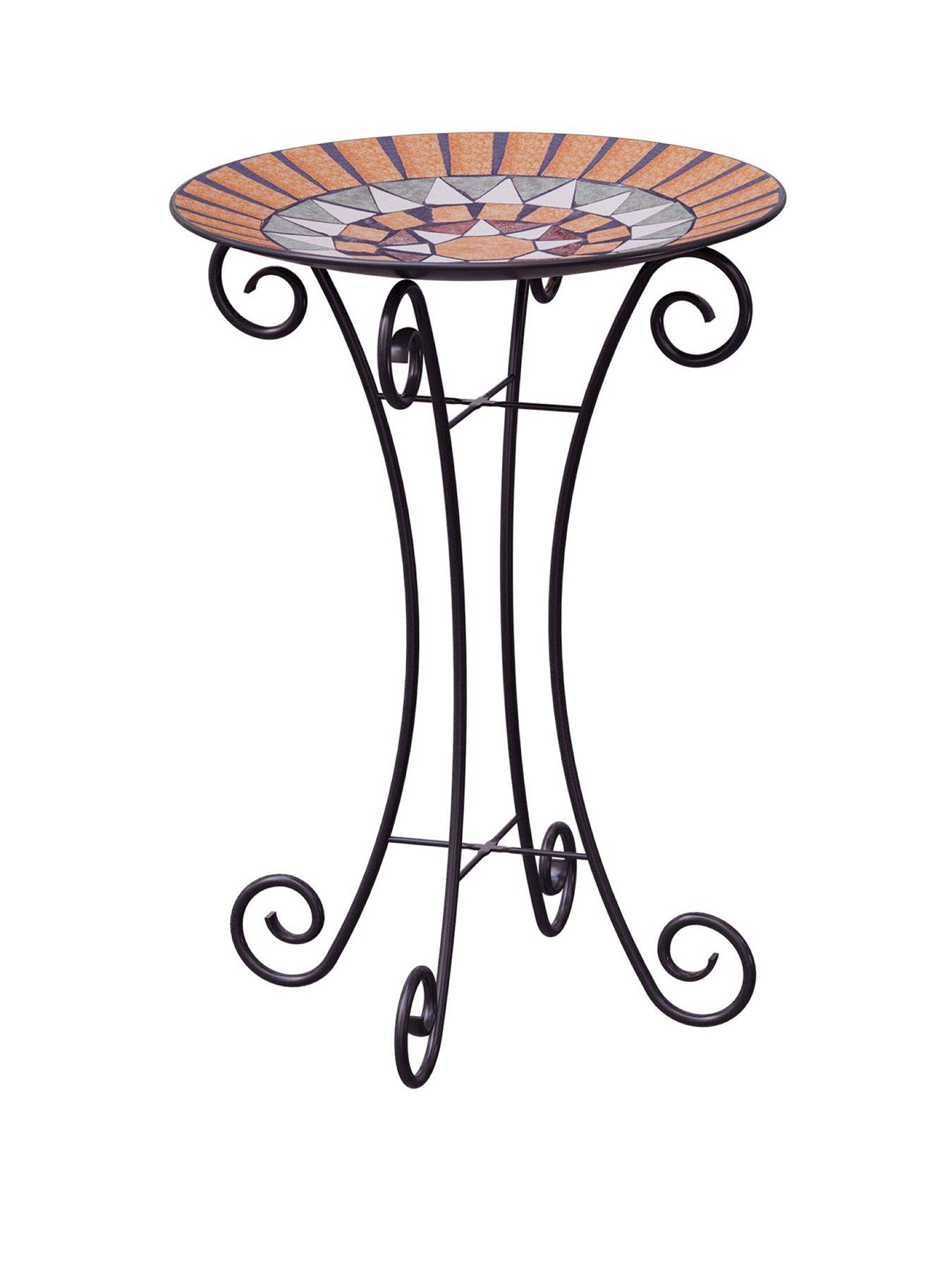 Image 2 of 2 of Panacea Rustic Italia Mosaic Tile Bird Bath