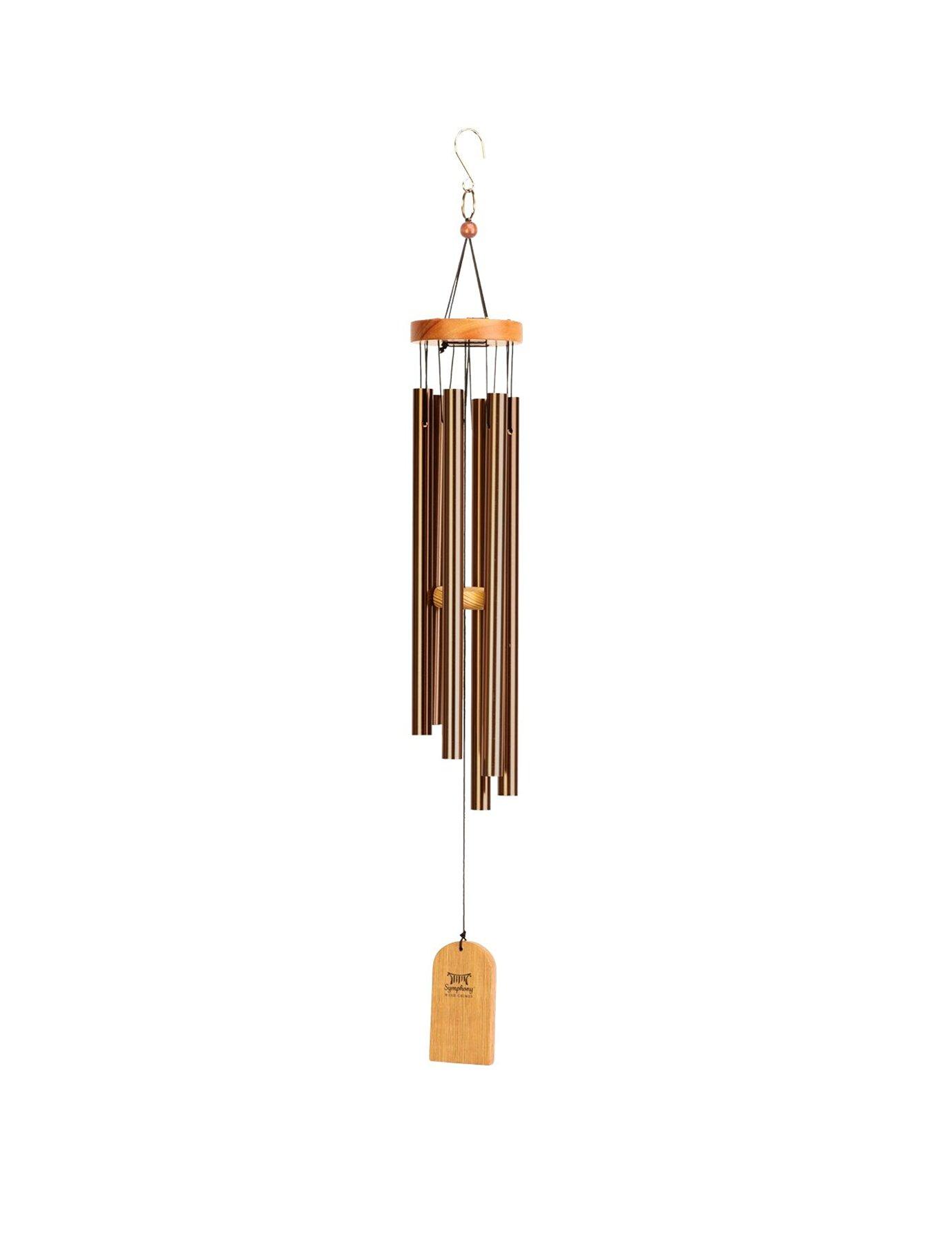 Image 2 of 2 of Panacea 69cm Wood & Aluminium Wind Chime- Bronze