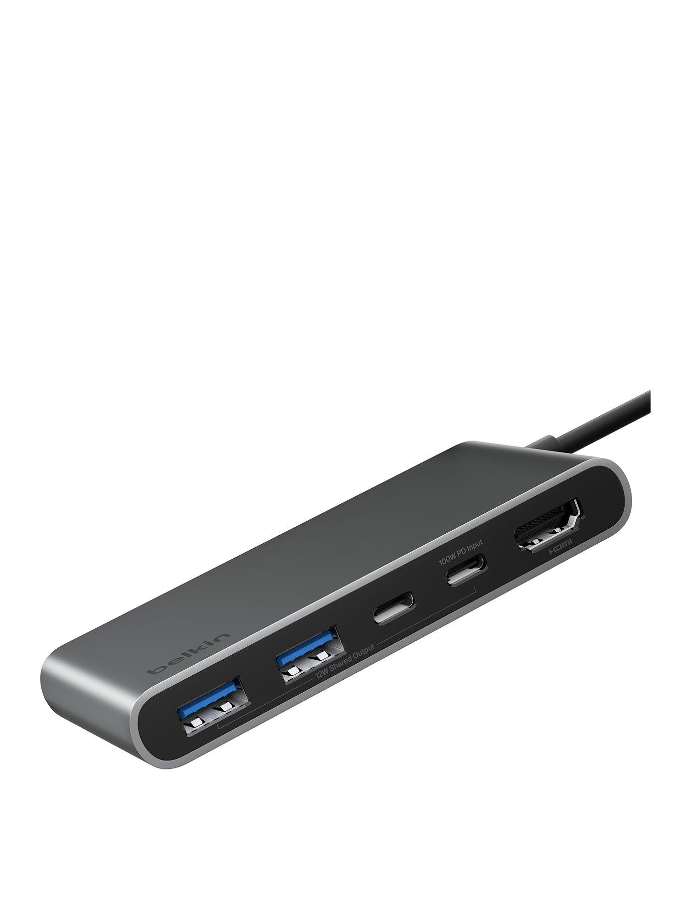 Belkin 5 Port USB C Hub, HDMI, USB A & Dual USB C Ports