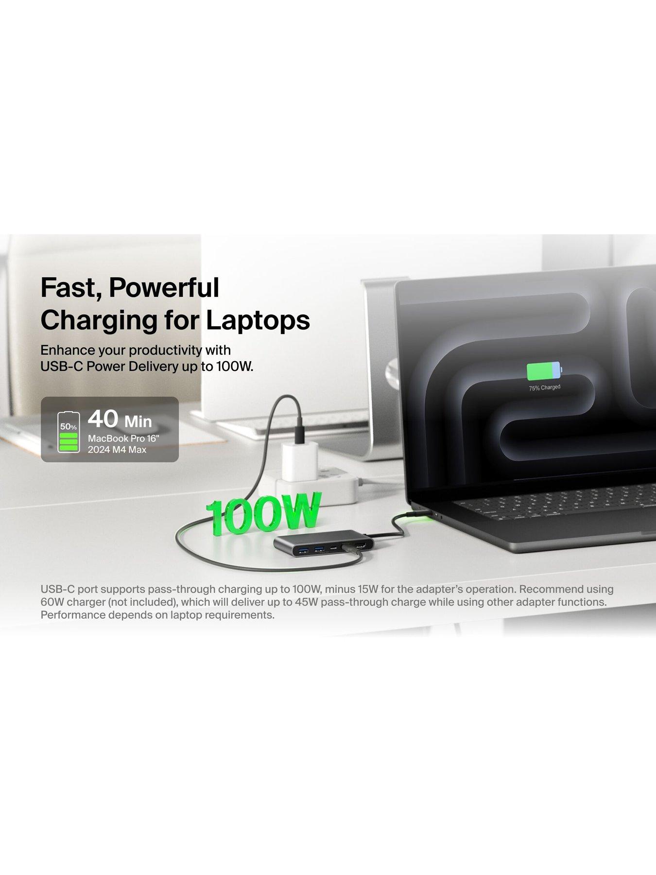 Image 4 of 6 of Belkin Belkin 5 Port USB C Hub, HDMI, USB A &amp; Dual USB C Ports