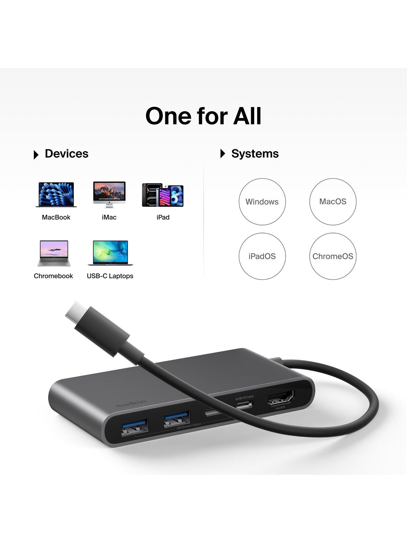 Image 5 of 6 of Belkin Belkin 5 Port USB C Hub, HDMI, USB A &amp; Dual USB C Ports