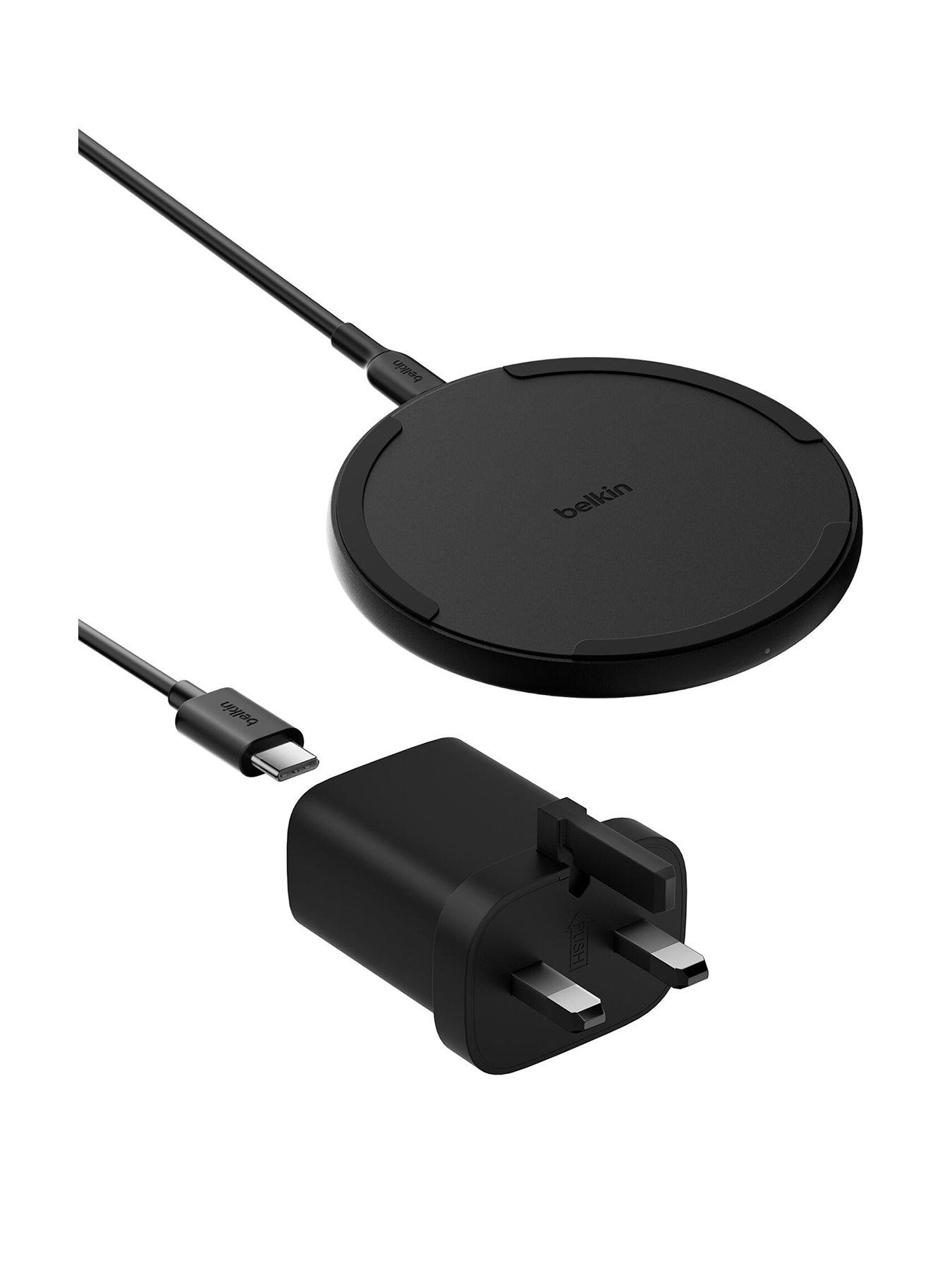 Image 1 of 6 of Belkin 15W Fast Wireless Charger Pad with Mains Adapter