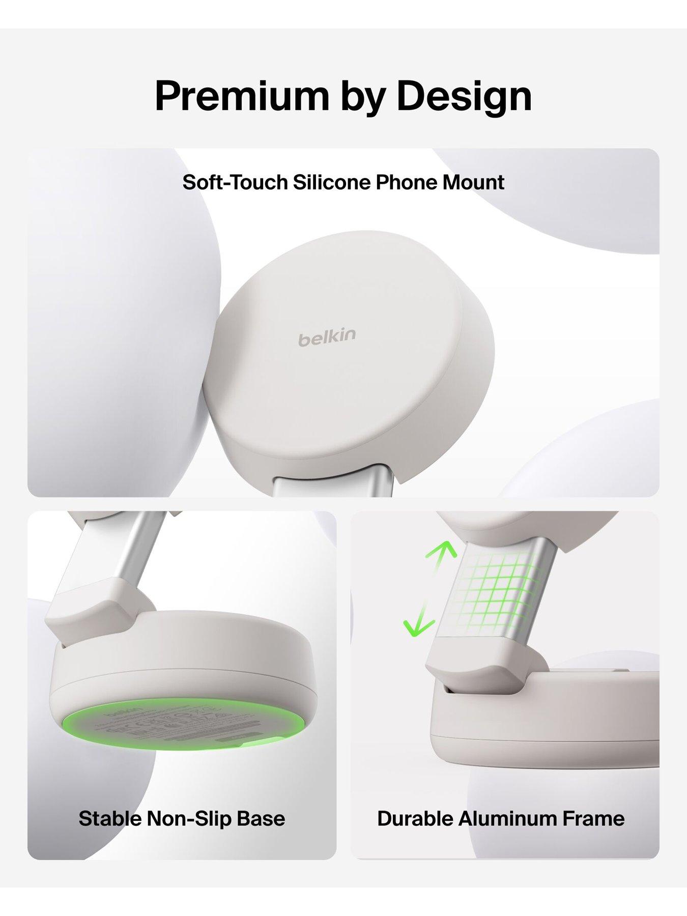 Image 2 of 6 of Belkin 25W Qi2 2-in-1 Folding Wireless Charger with Apple Watch Charger - Sand