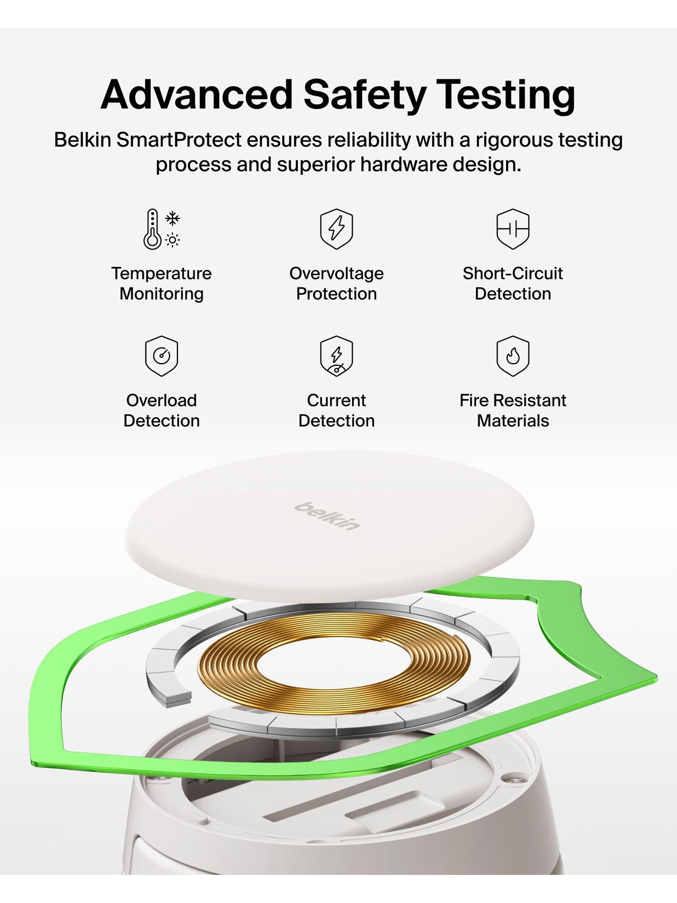 Image 6 of 6 of Belkin 25W Qi2 2-in-1 Folding Wireless Charger with Apple Watch Charger - Sand