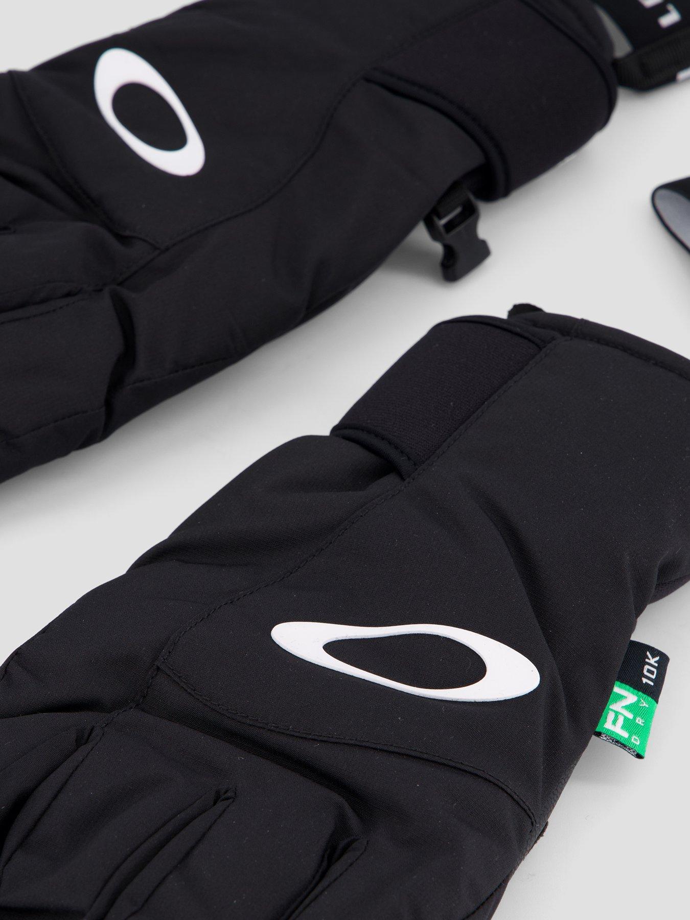 Image 4 of 4 of Oakley Unisex Powder Ridge Padded Grippy Ski Gloves - Black