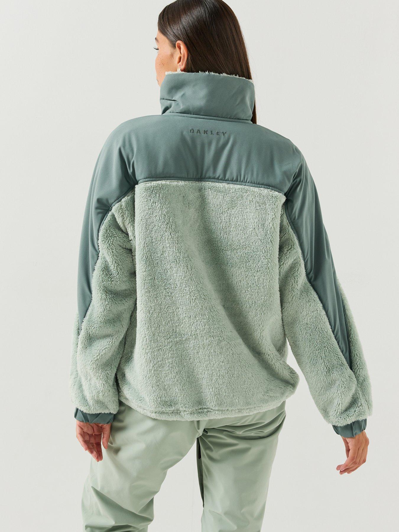 Image 2 of 6 of Oakley Womens Mountain Fire Sherpa Fleece - Green