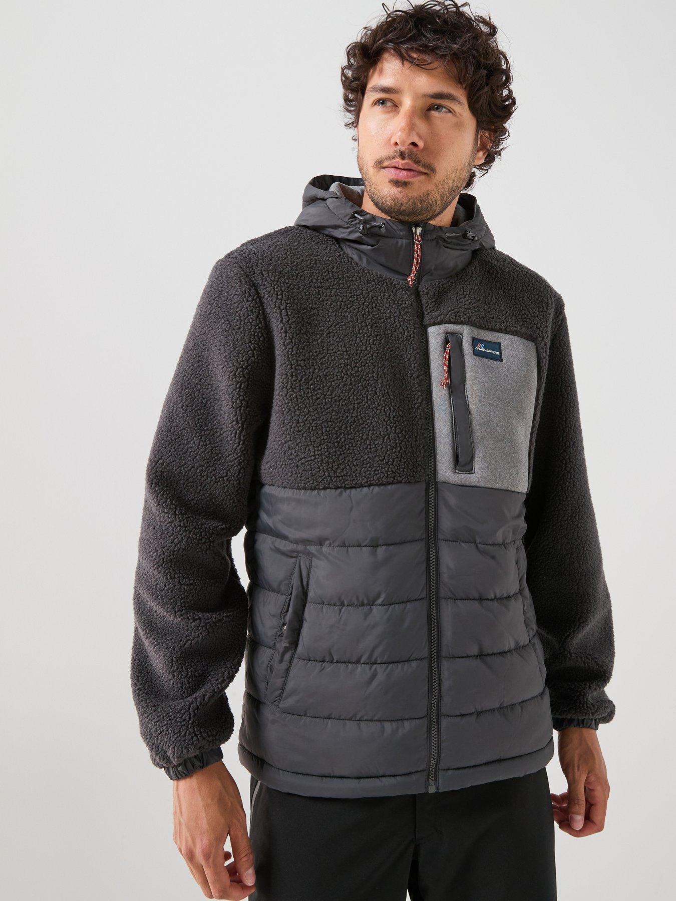 Craghoppers Mens Jakob Hooded Full Zip Hybrid Fleece Jacket, Grey, Size M, Men - Image 4