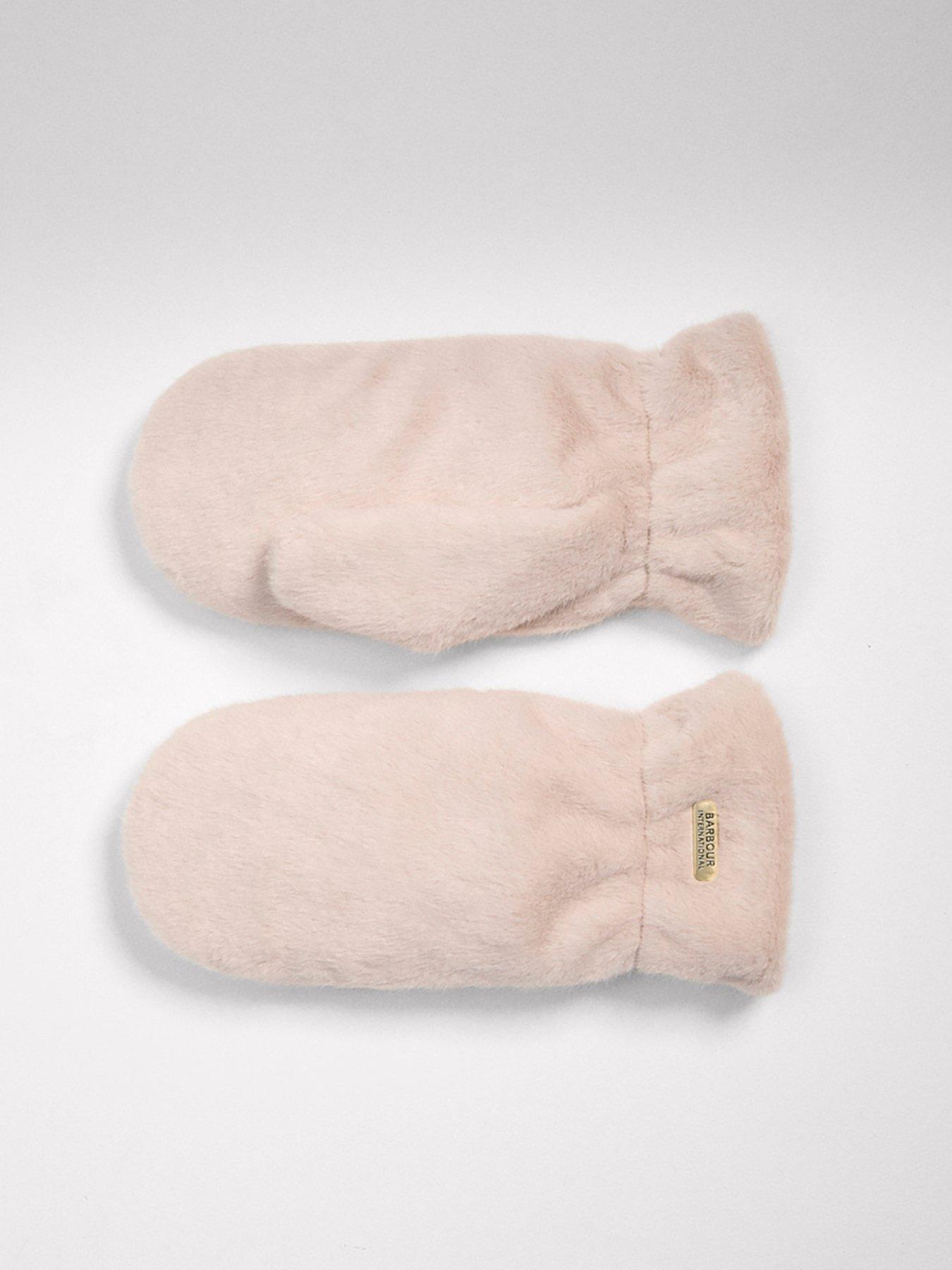 Image 2 of 3 of Barbour International Cyrus Faux Fur Mitts