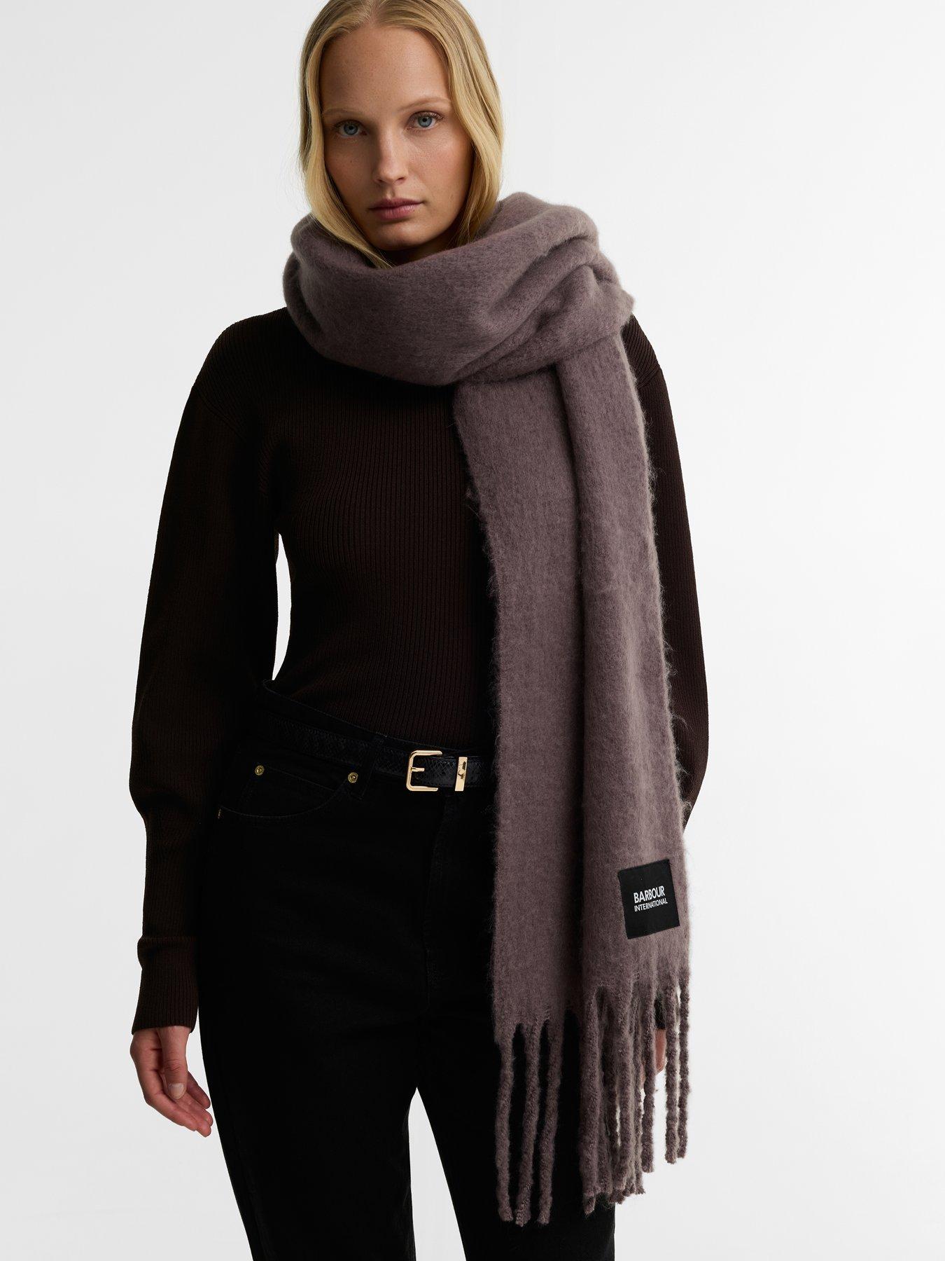 Image 2 of 6 of Barbour International Lilah Scarf - Mink