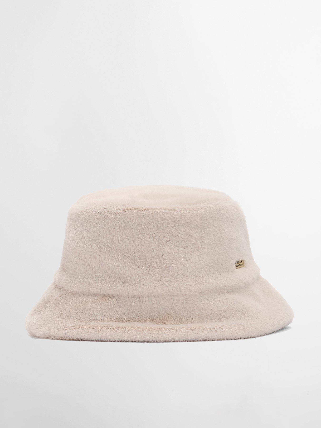 Barbour International Cyrus Faux Fur Bucket Hat - Nutmeg