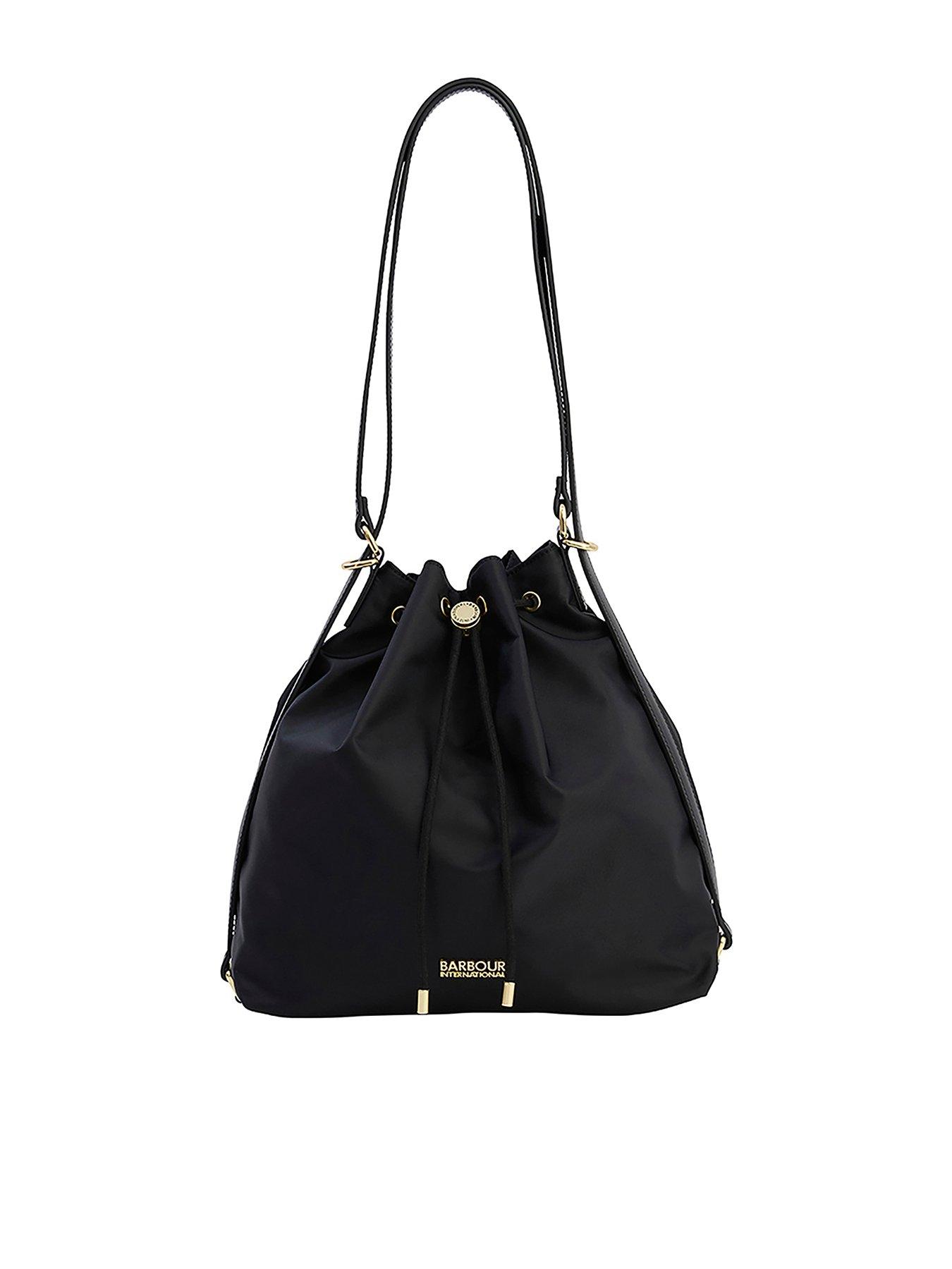 Barbour International Qualify Large Drawcord Tote Bag - Black