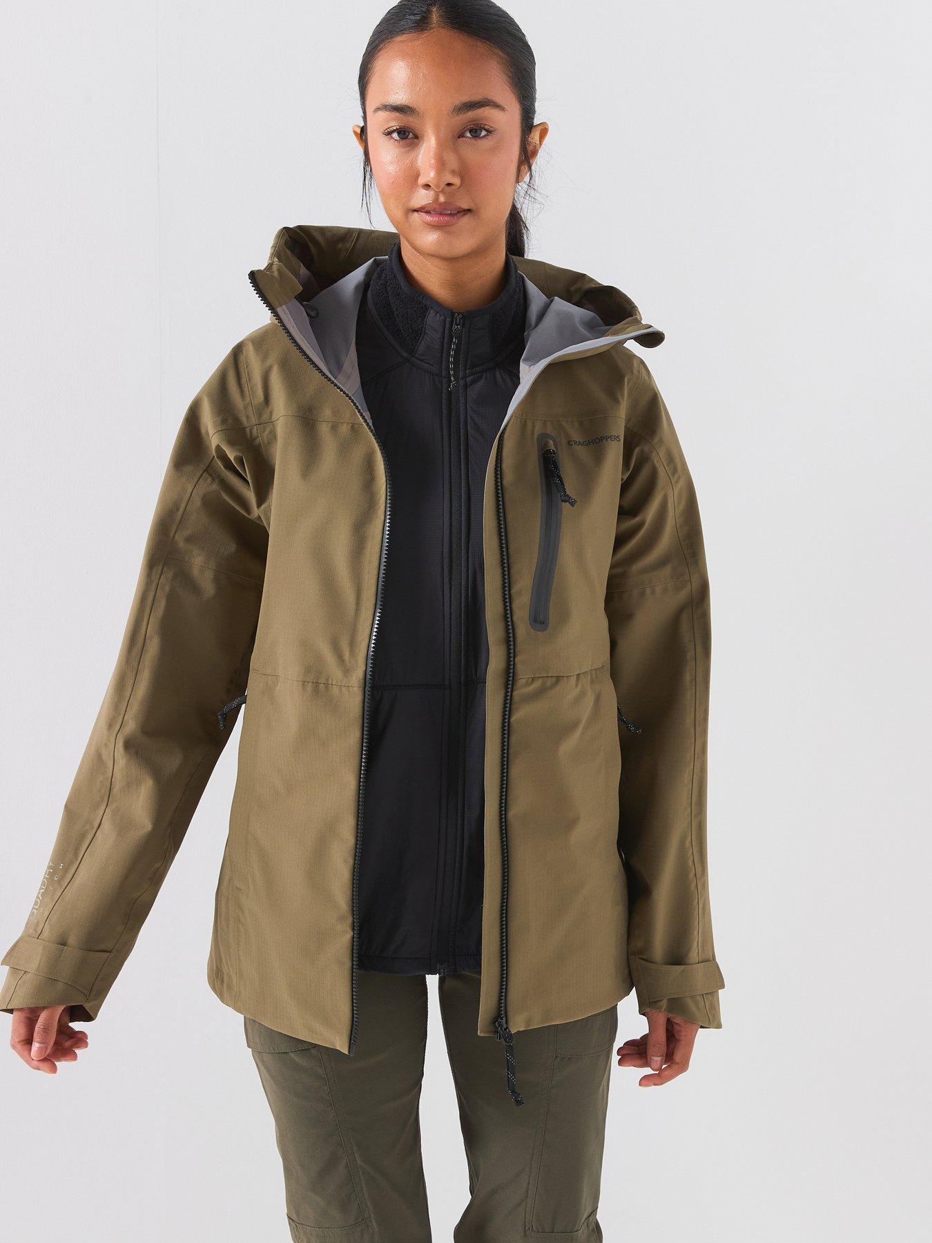 Image 1 of 6 of Craghoppers Womens Elva Waterproof Shell Jacket -green