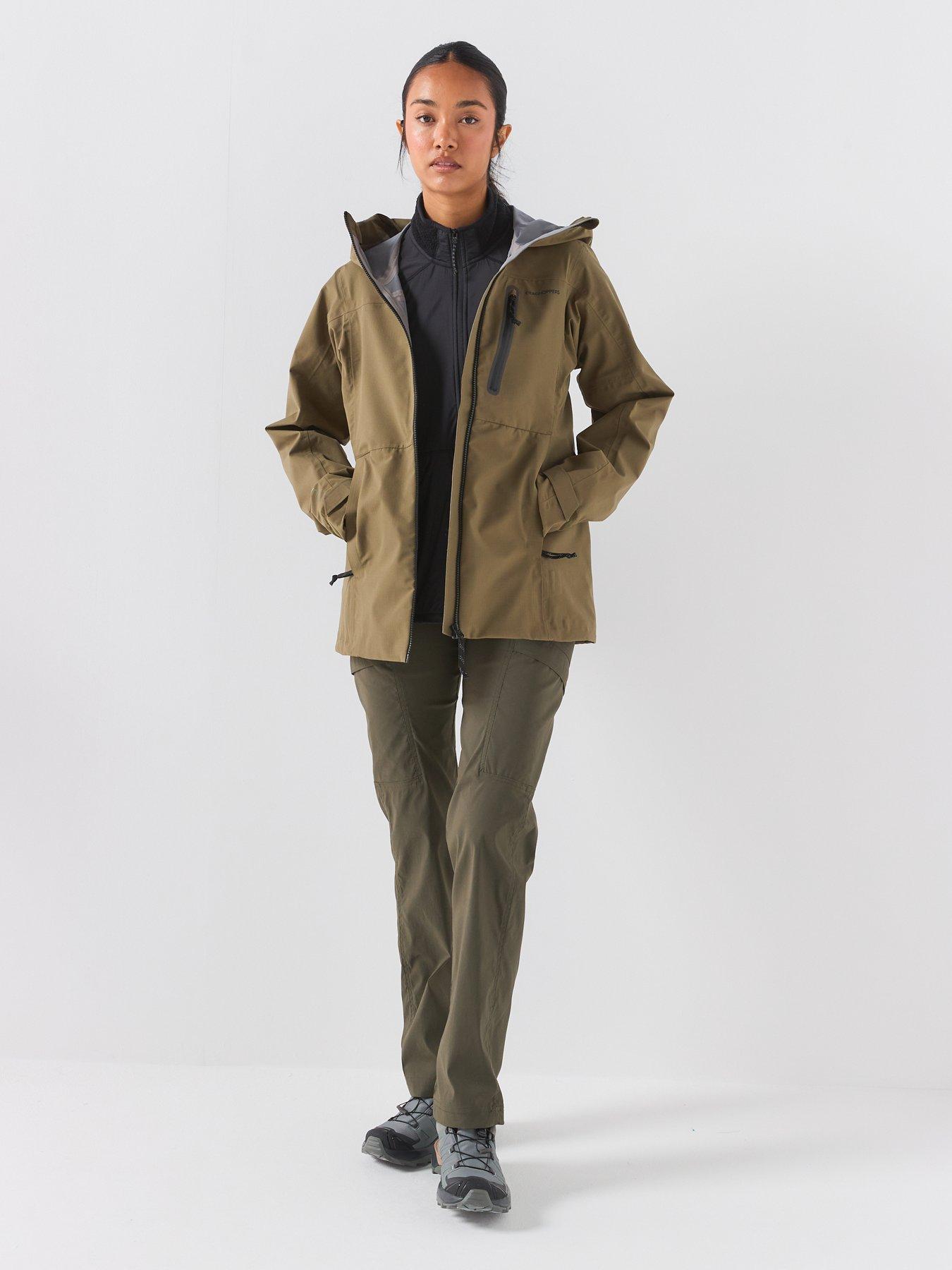 Image 3 of 6 of Craghoppers Womens Elva Waterproof Shell Jacket -green