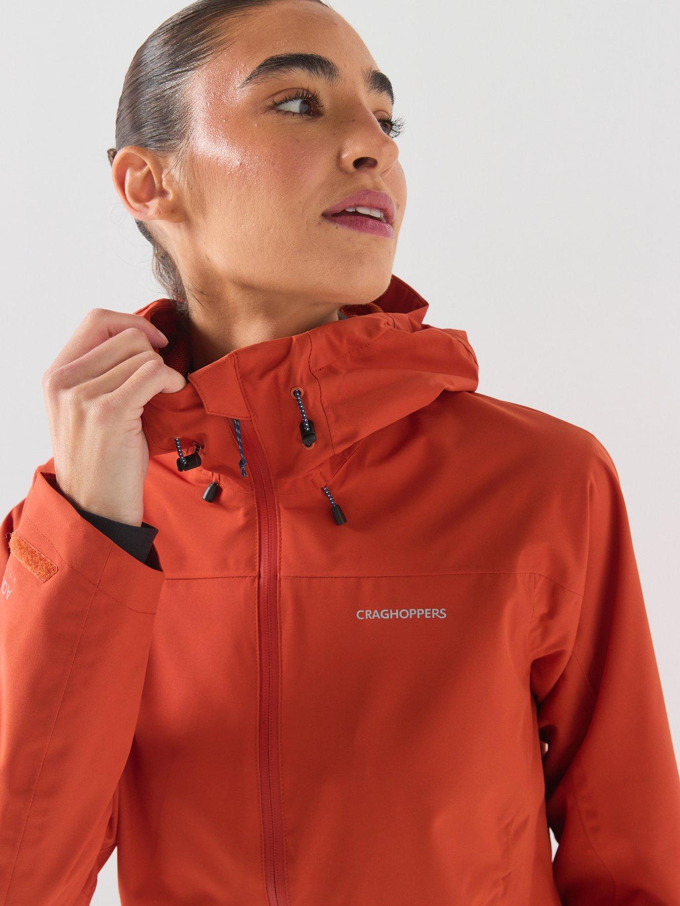 Image 4 of 6 of Craghoppers Womens Zohra Waterproof Hooded Shell Jacket - Orange