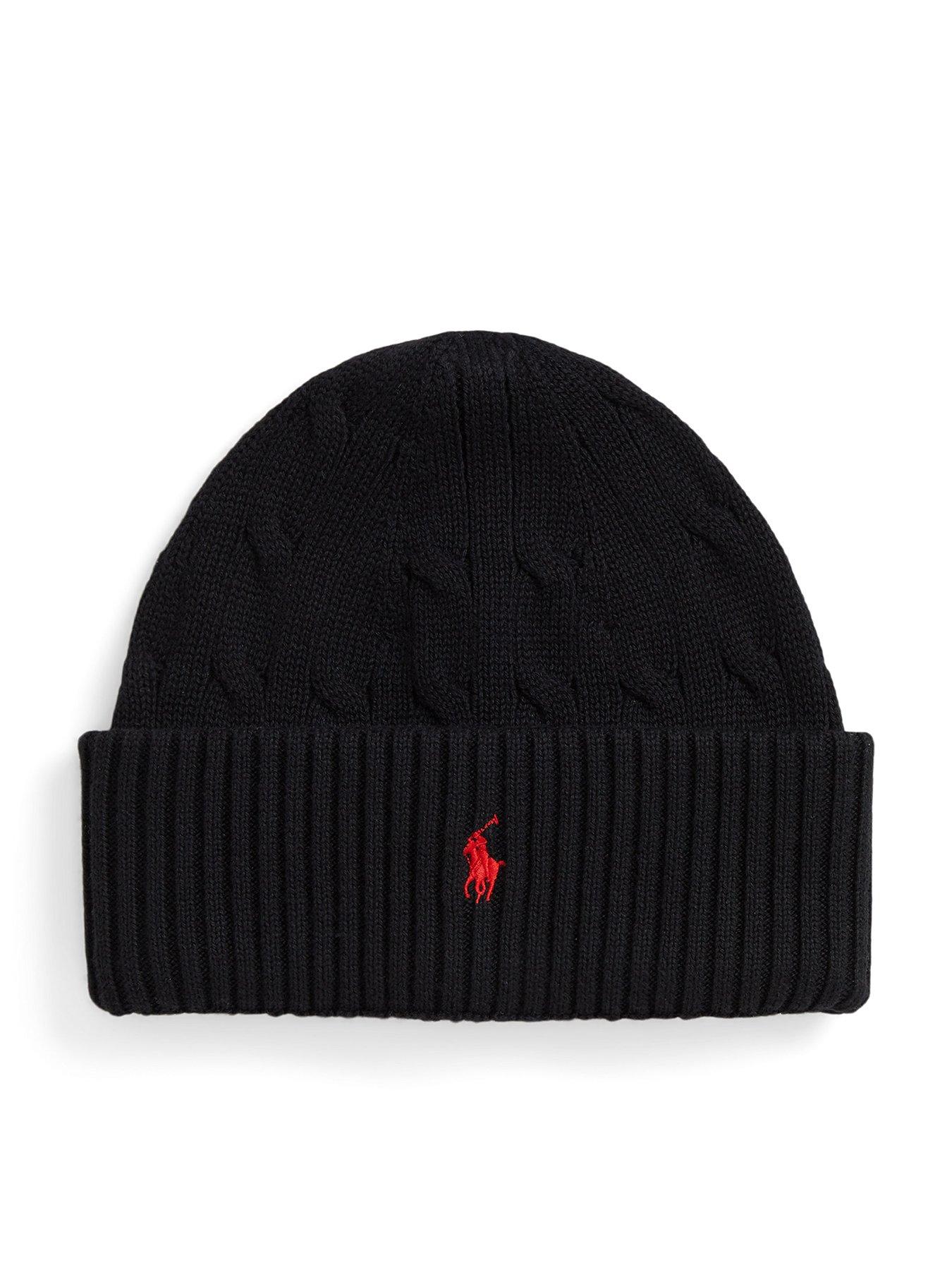 Polo Ralph Lauren Boys Knitted Beanie Hat, Black, Size S-M
