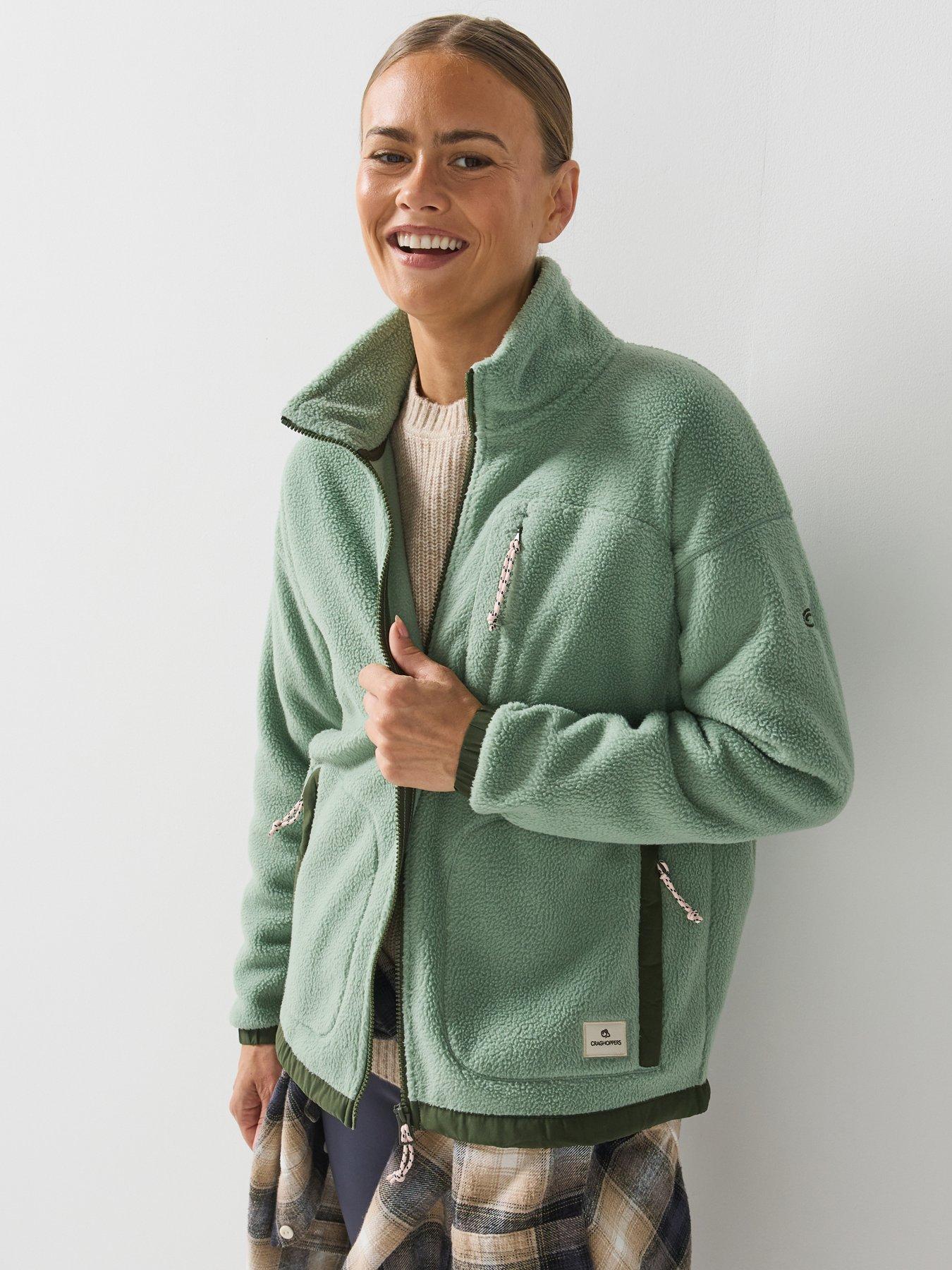 Craghoppers Women's Pale Green Sanaa Jacket Fleece In Size 8 - Image 3