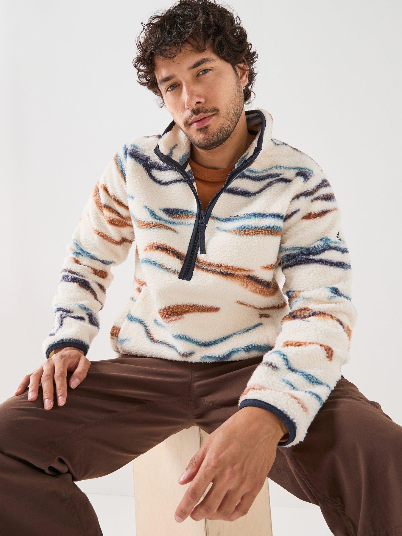 Craghoppers Rawthey Borg Half Zip Fleece for Men, Ecru Winterstorm, Size L - Image 6