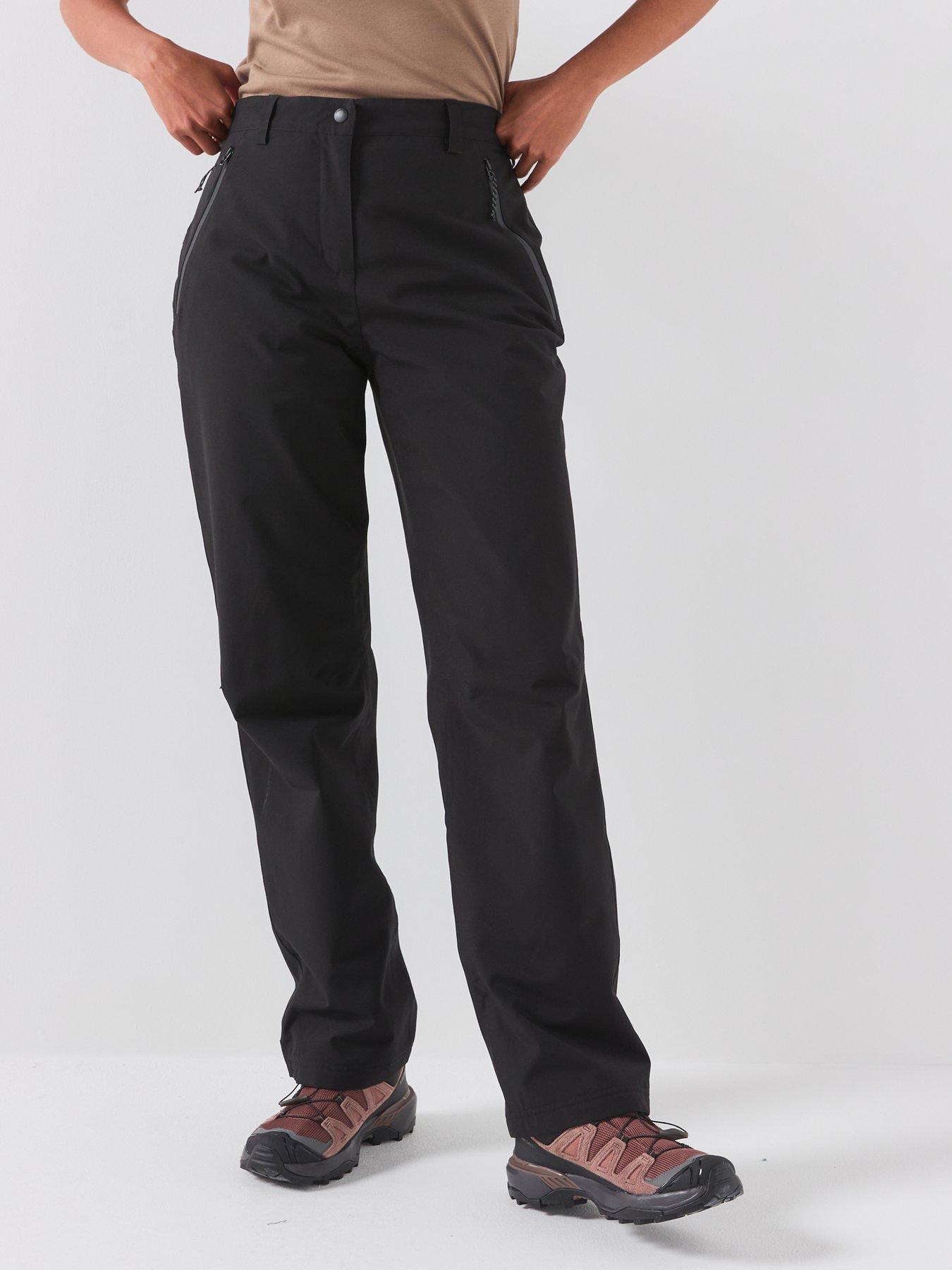 Craghoppers Women's Black Aysgarth Pro Thermo Waterproof Overtrousers In | : Size 8 - Image 5