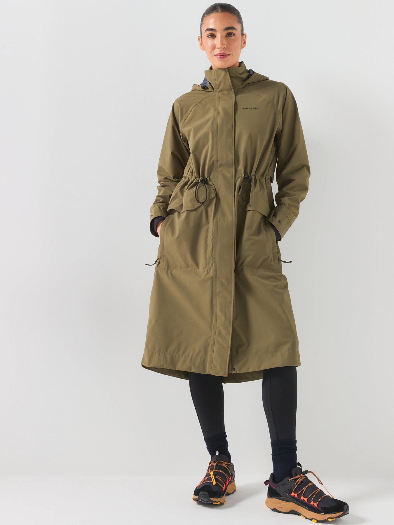 Craghoppers Womens National Trust Saxifrage Waterproof Shell Jacket, Brown, Size 10, Women