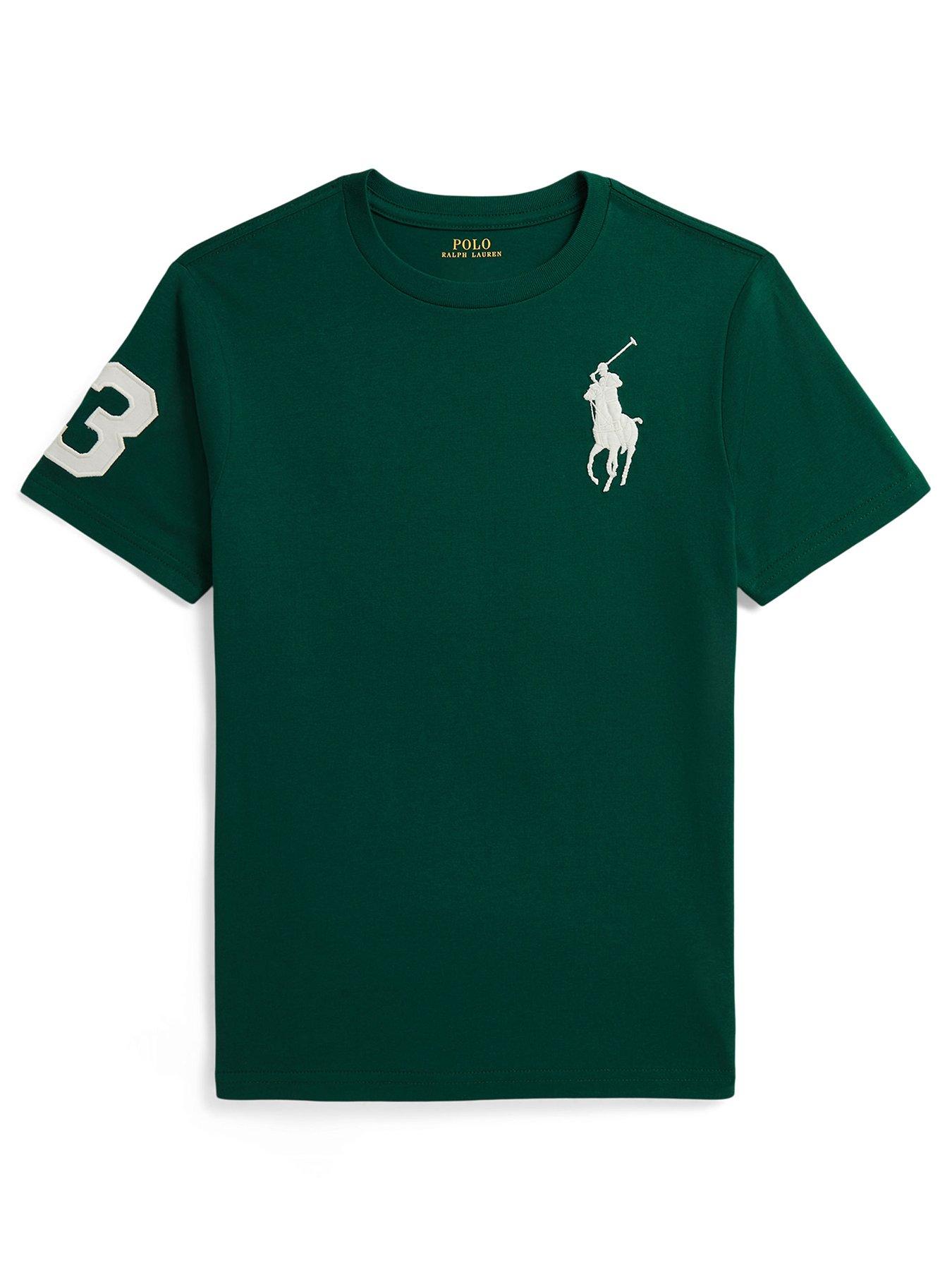 Polo Ralph Lauren Boys Large Pony Short Sleeve T-shirt - Green