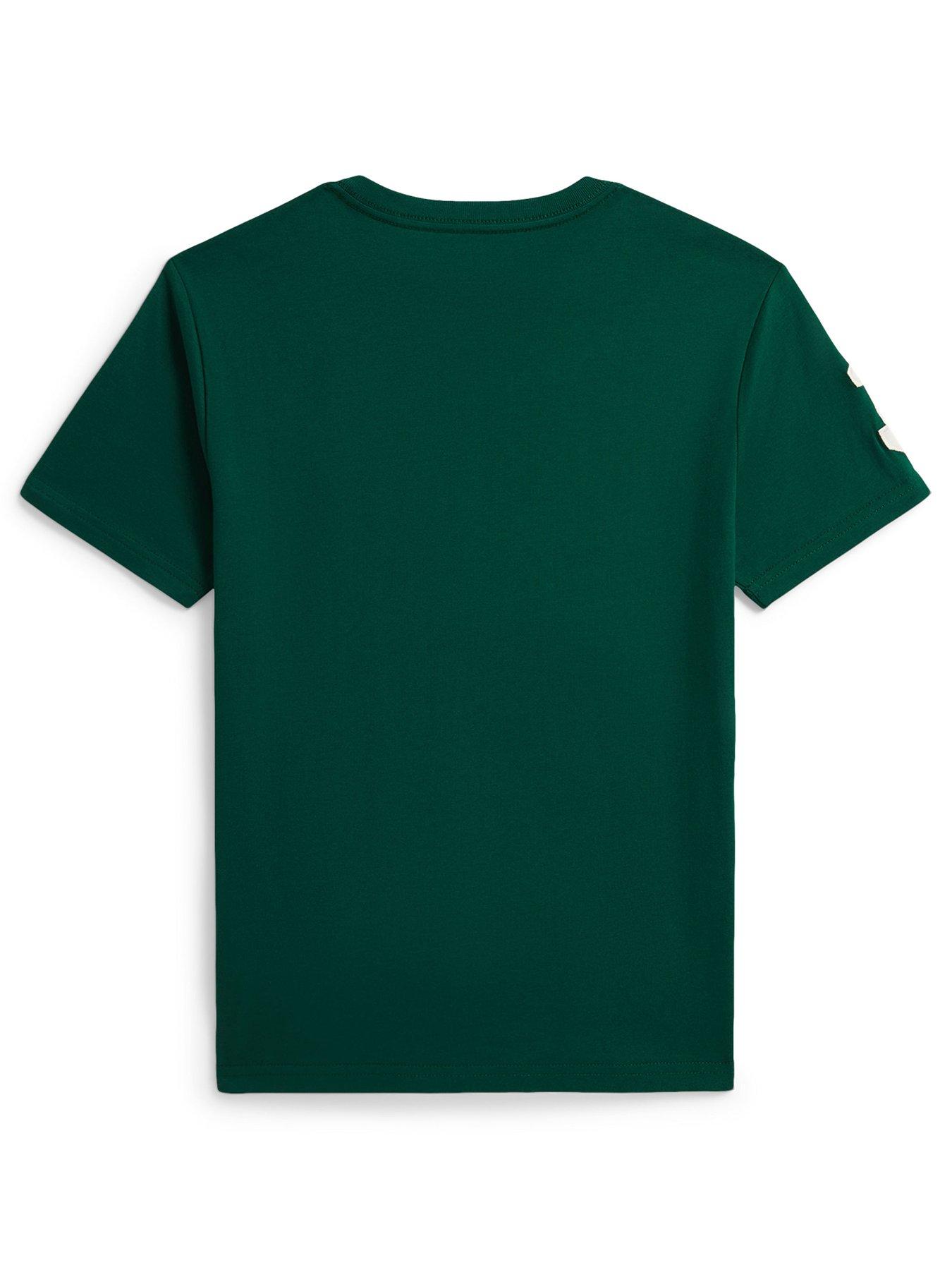Image 2 of 2 of Polo Ralph Lauren Boys Large Pony Short Sleeve T-shirt - Green