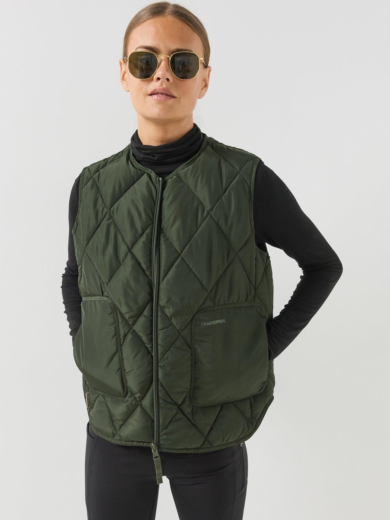 Craghoppers Women's Dark Green National Trust Borage Water-Repellent Bodywarmer In | : Size 16 - Image 3
