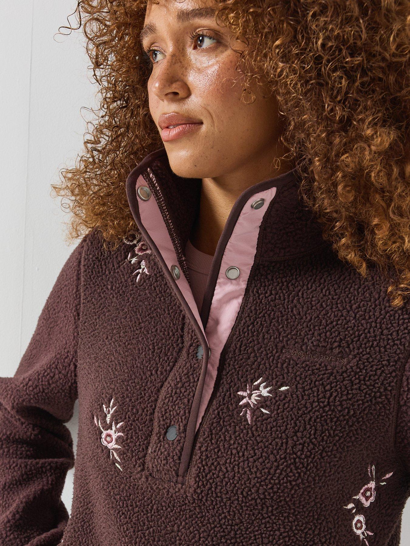 Image 6 of 6 of Craghoppers Womens Rosemary II Half Placket Overhead Fleece - Brown