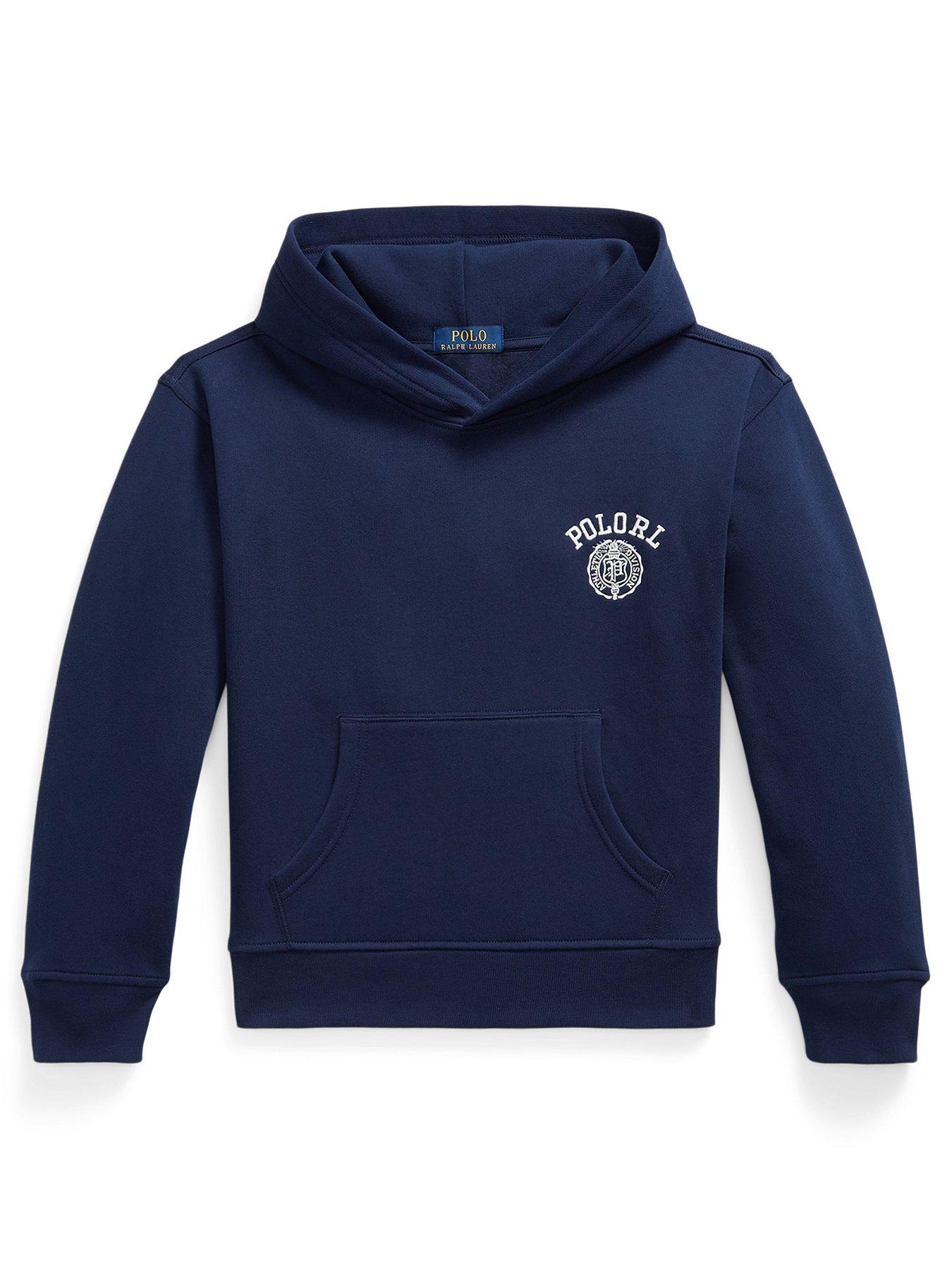 Image 1 of 2 of Polo Ralph Lauren Boys Logo Hoodie - Navy