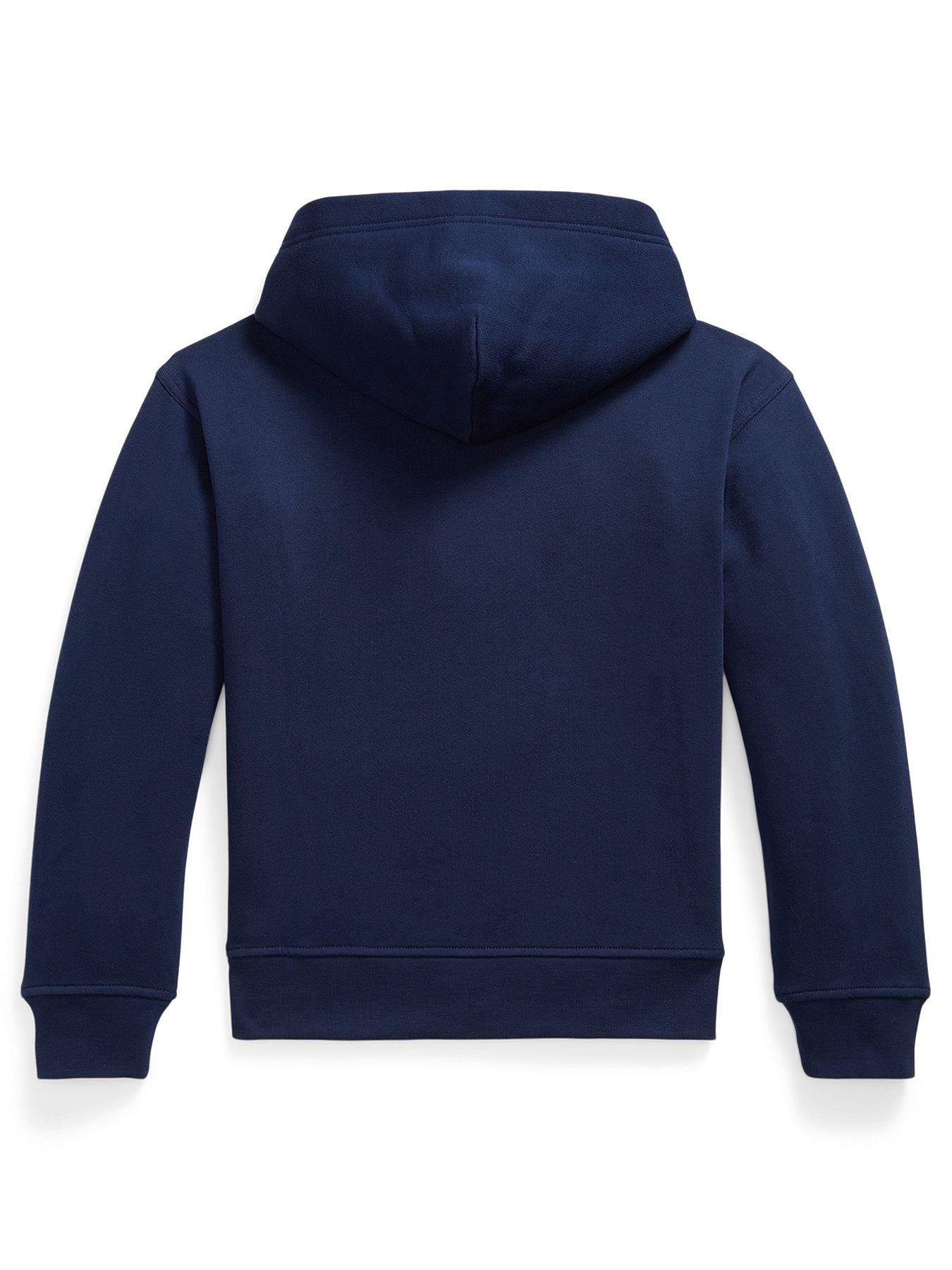 Image 2 of 2 of Polo Ralph Lauren Boys Logo Hoodie - Navy