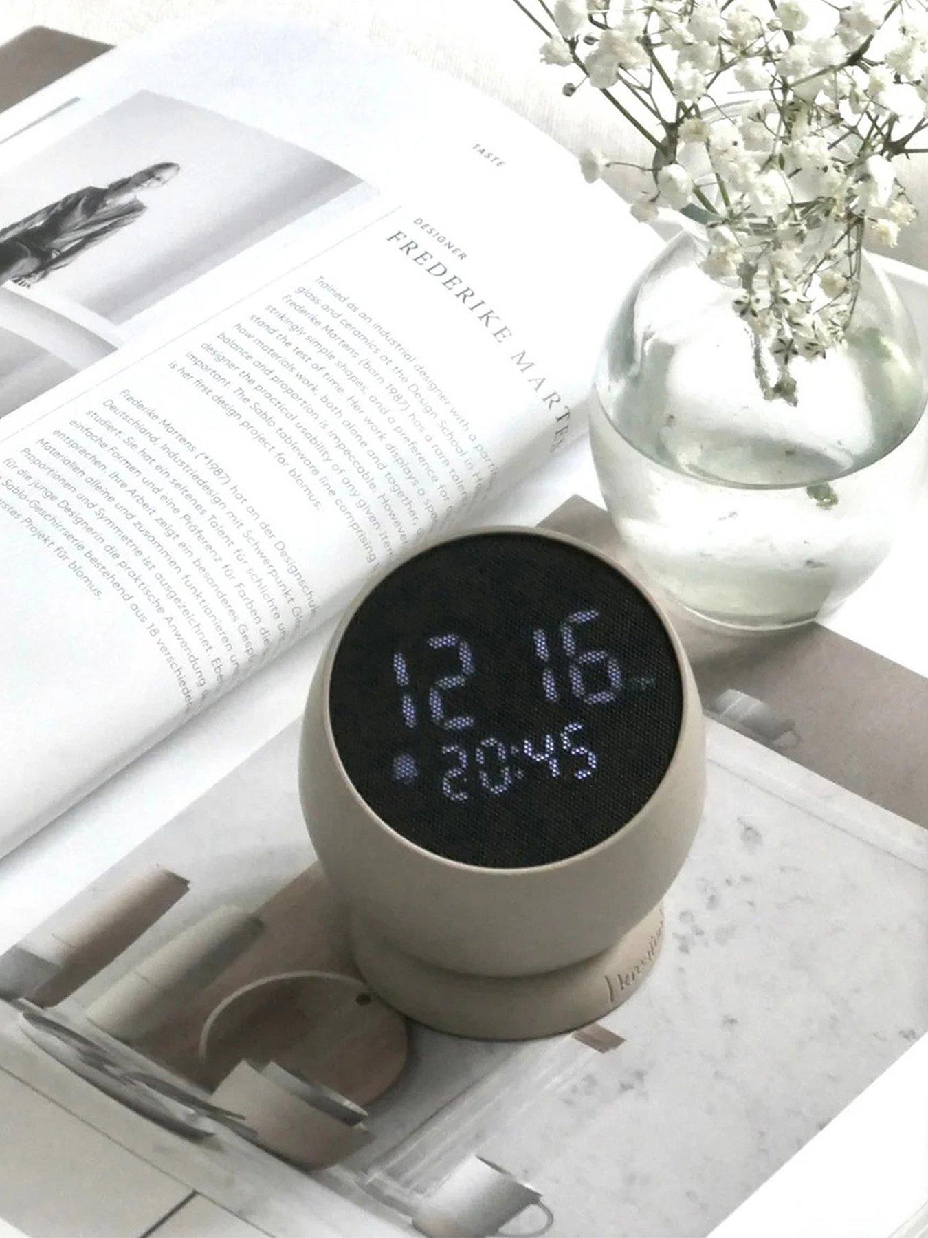 Image 3 of 5 of Kreafunk Bell Wireless Flip To Snooze Alarm Clock 9cm - Ivory Sand