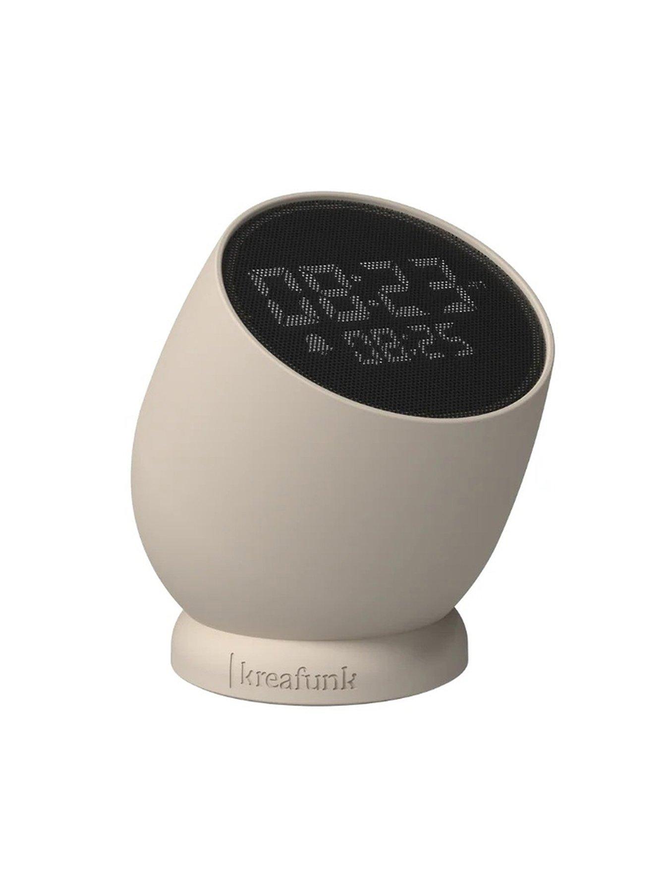 Image 4 of 5 of Kreafunk Bell Wireless Flip To Snooze Alarm Clock 9cm - Ivory Sand