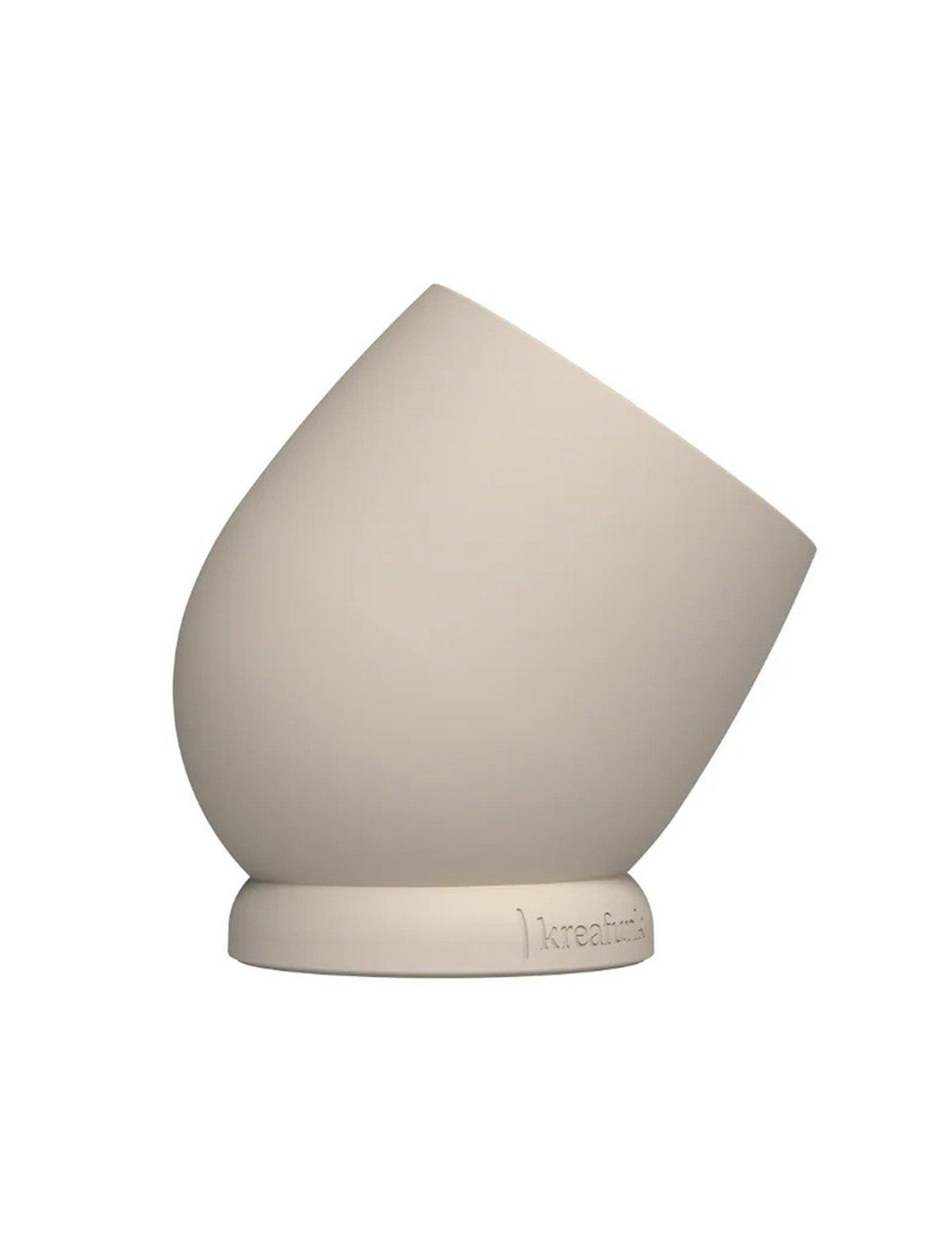 Image 5 of 5 of Kreafunk Bell Wireless Flip To Snooze Alarm Clock 9cm - Ivory Sand