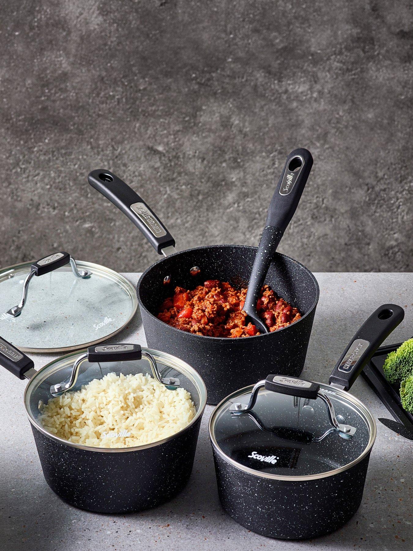 Scoville Neverstick 3 Piece Saucepan Set