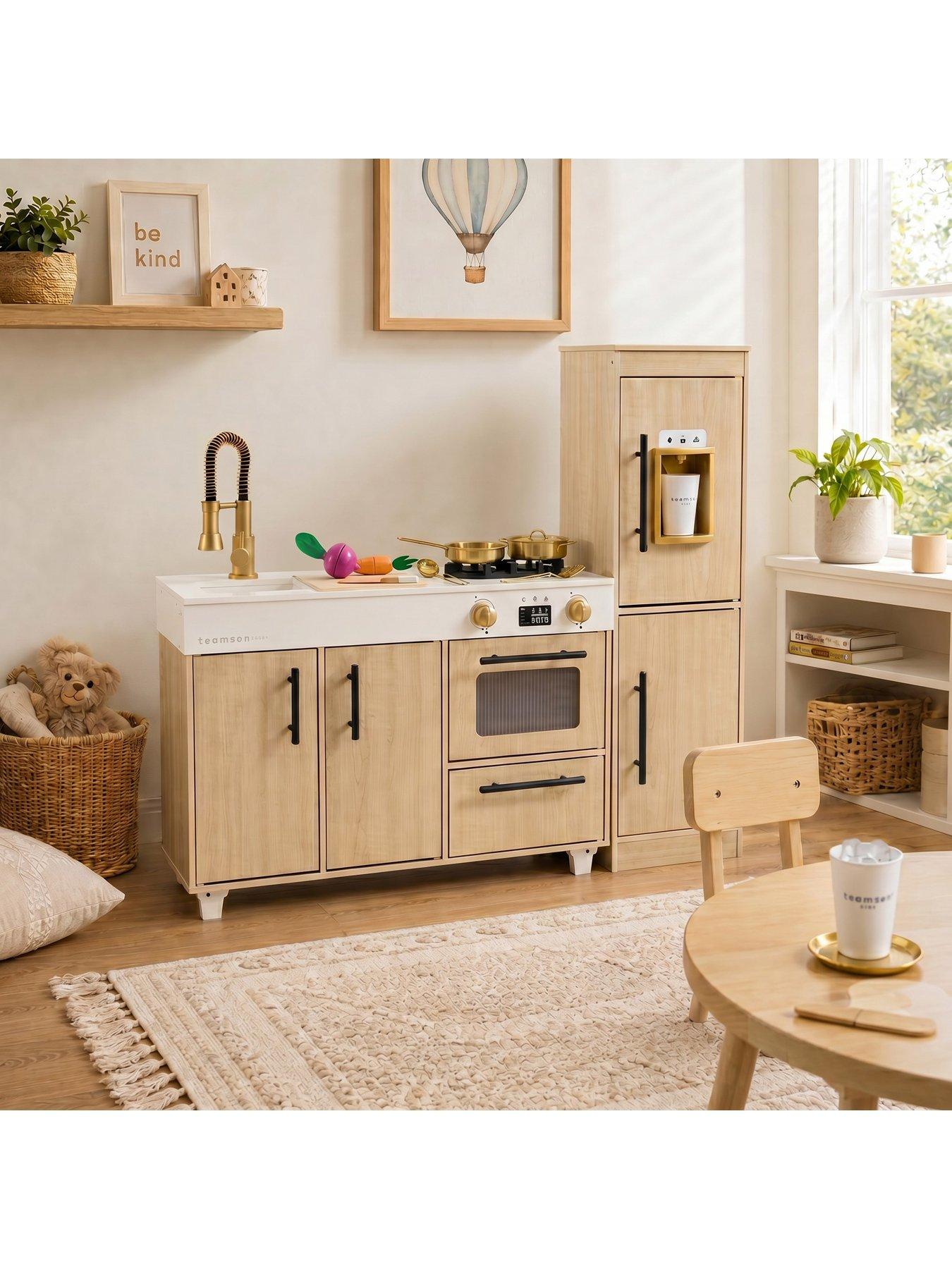 Image 3 of 7 of Teamson Kids All-In-One 26-Piece Deluxe Kitchen Playset