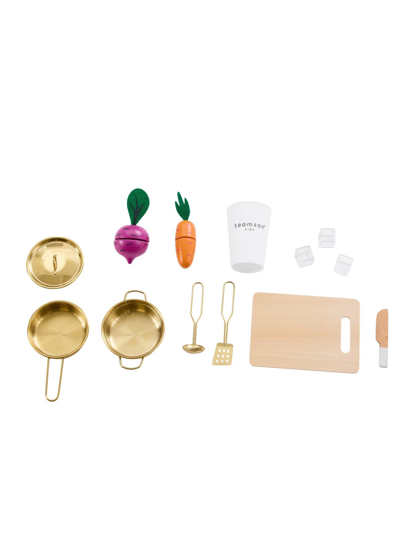 Image 6 of 7 of Teamson Kids All-In-One 26-Piece Deluxe Kitchen Playset