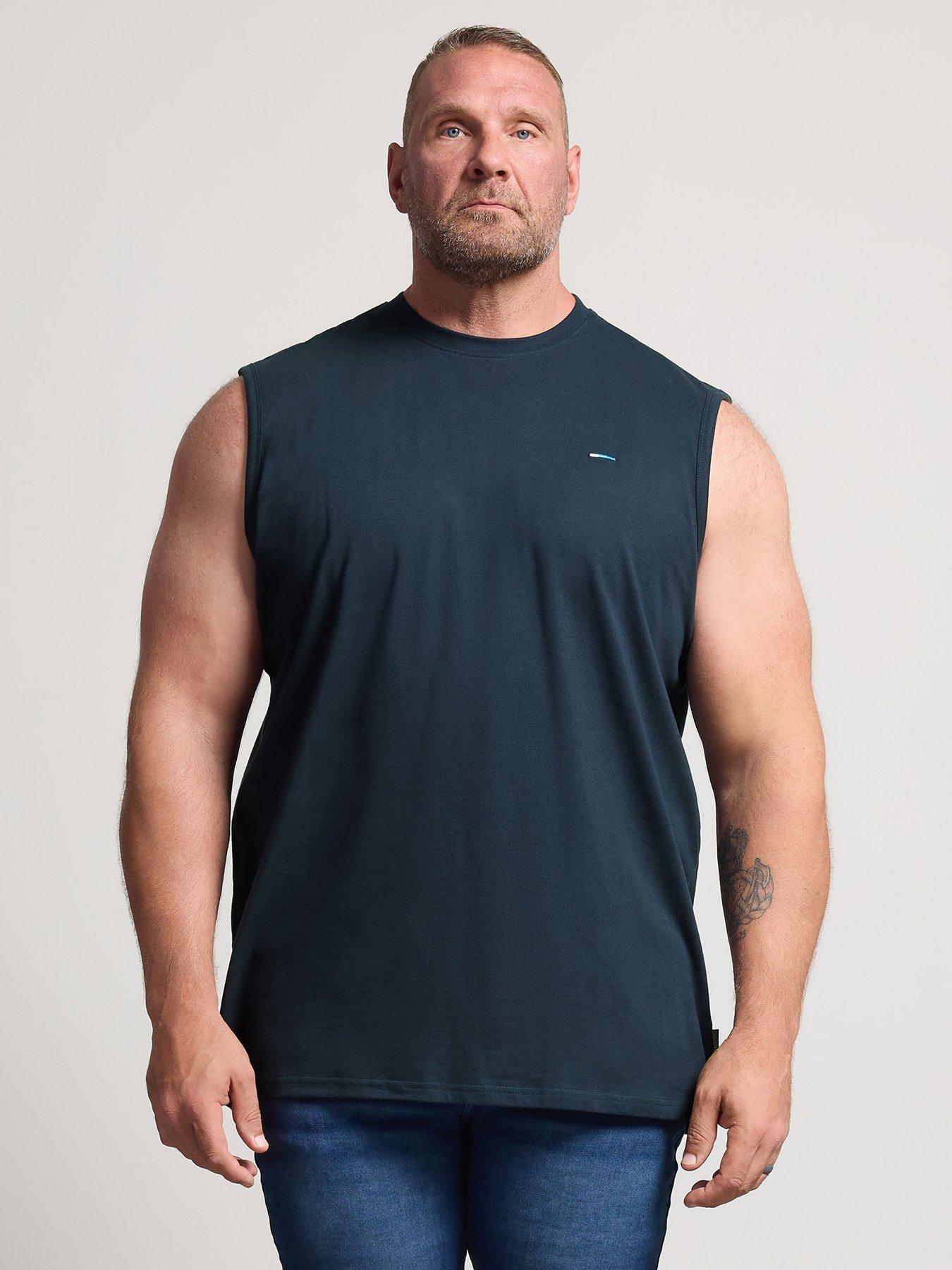 Image 1 of 4 of BadRhino Muscle Vest Extra Long - Blue
