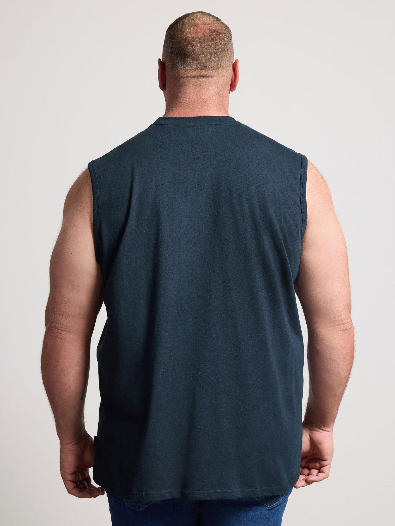 Image 2 of 4 of BadRhino Muscle Vest Extra Long - Blue