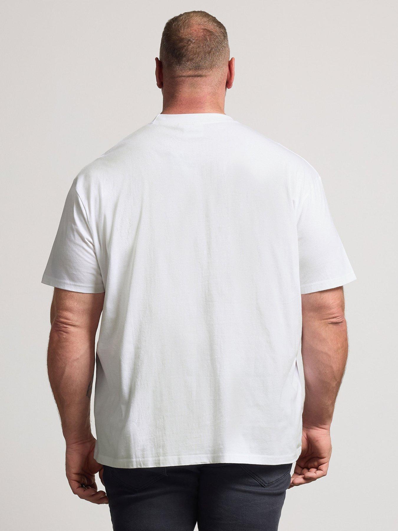 Image 2 of 4 of BadRhino Batman Print T-Shirt - White