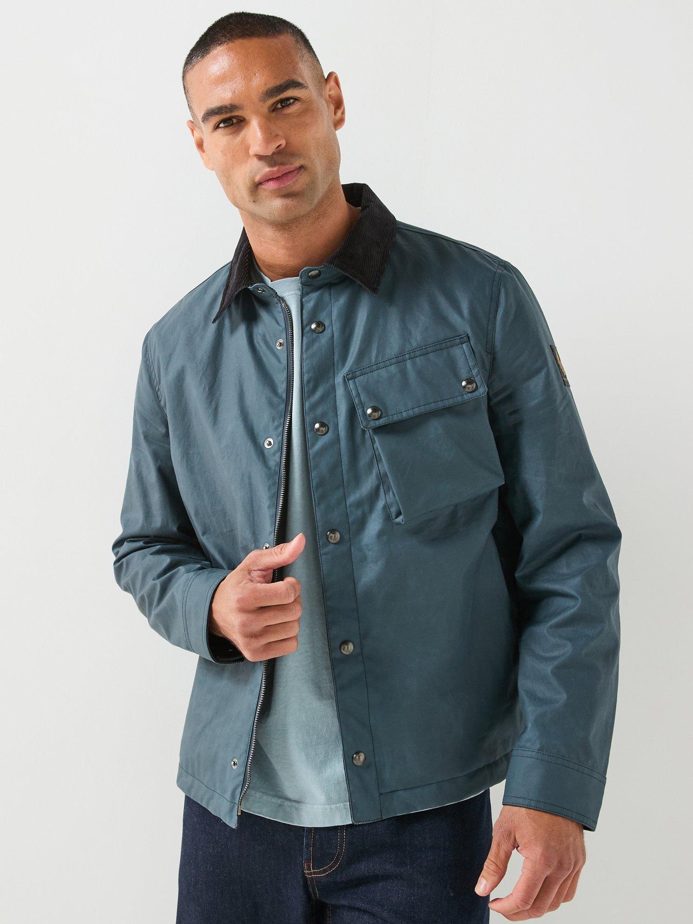 Belstaff Ground Dry Wax Jacket - Blue